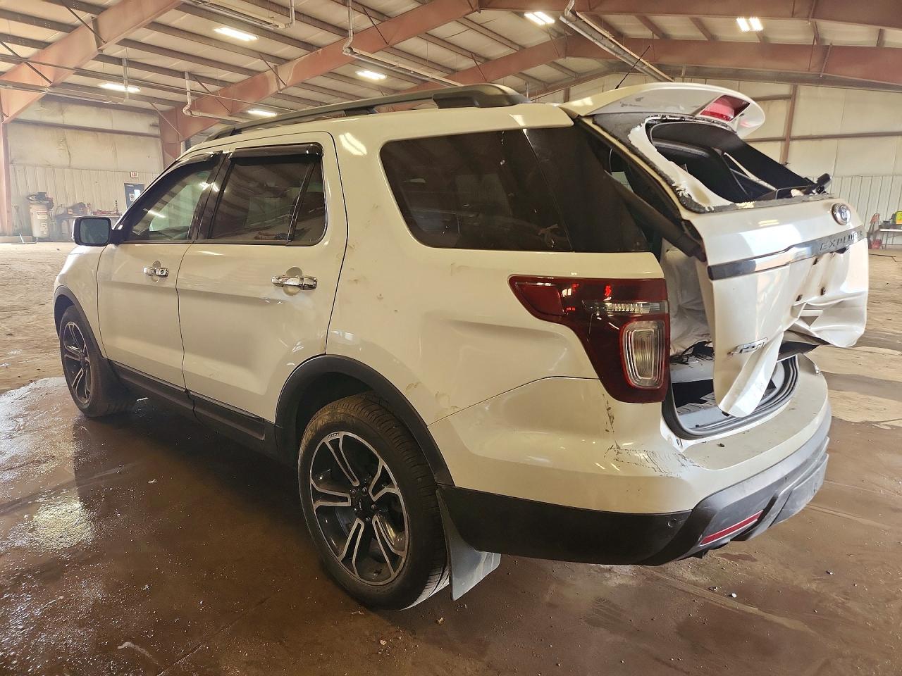2014 Ford Explorer Sport White vin: 1FM5K8GT6EGC11423