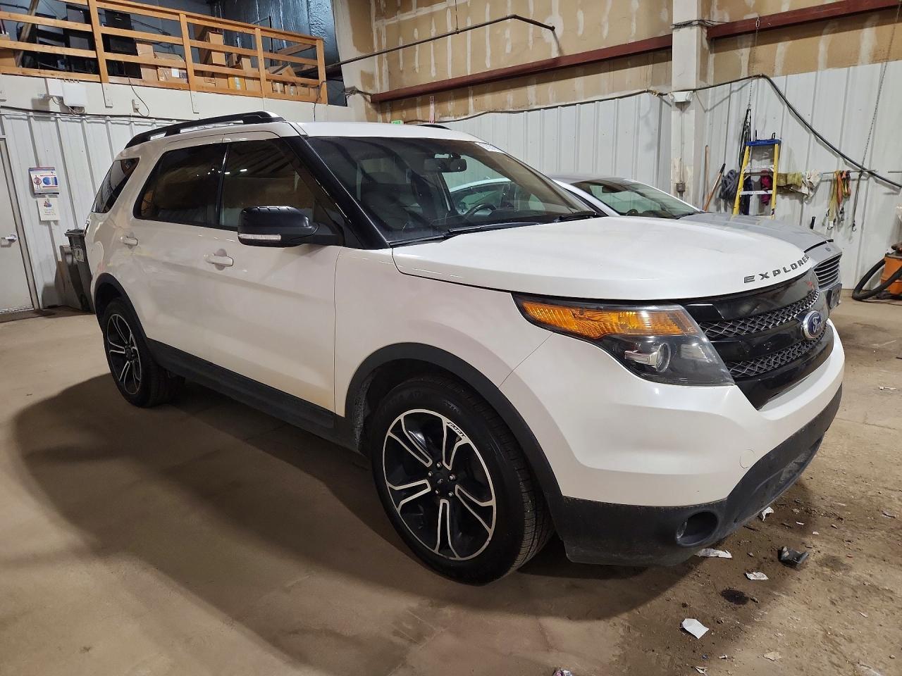 2015 Ford Explorer Sport Белый vin: 1FM5K8GT6FGA13037