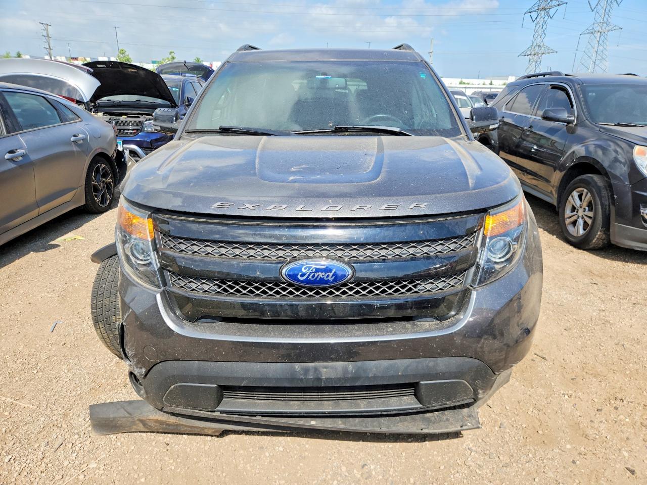 2015 Ford Explorer Sport Gray vin: 1FM5K8GT6FGA32963