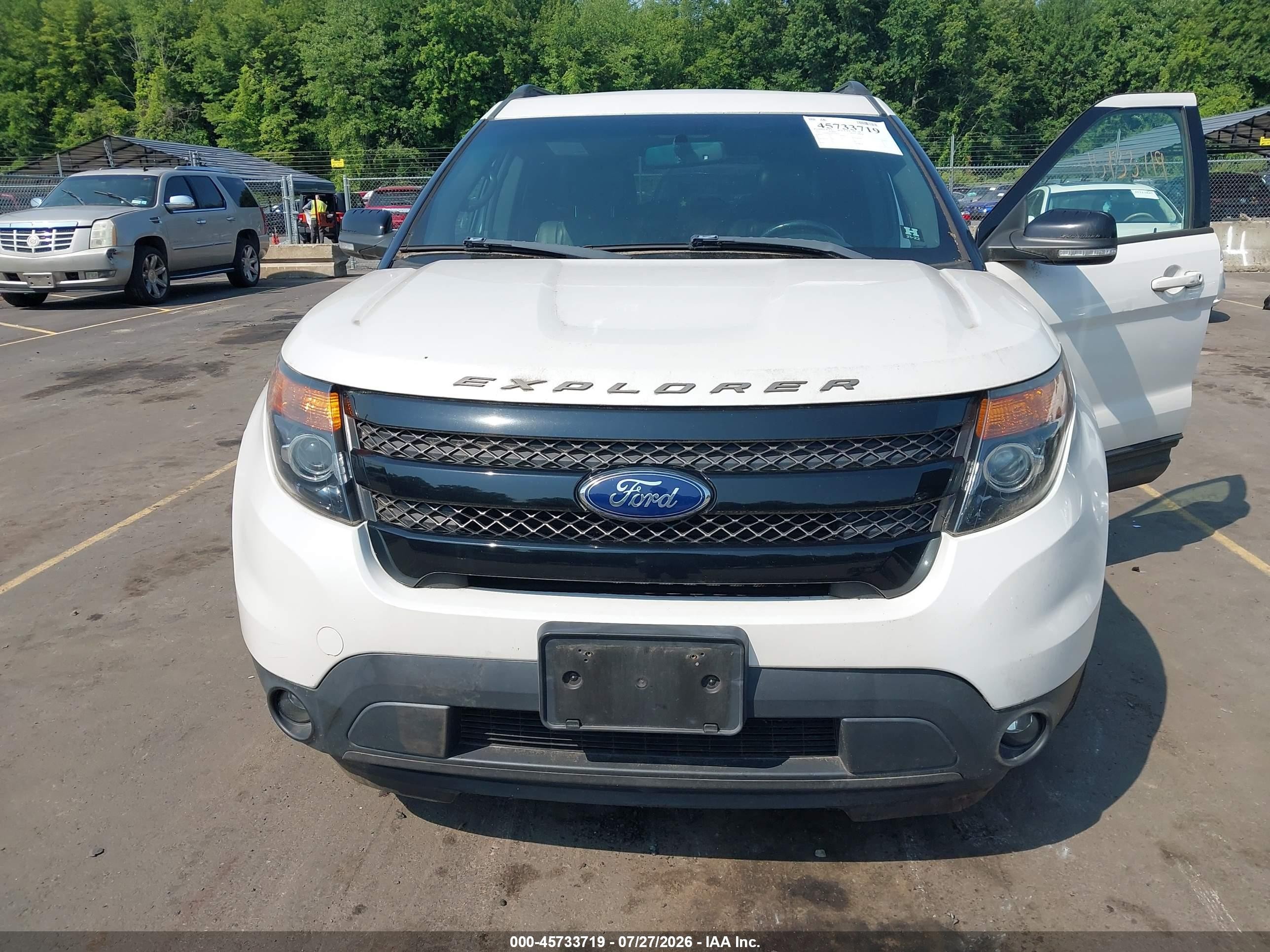 2015 Ford Explorer Sport White vin: 1FM5K8GT6FGA67762