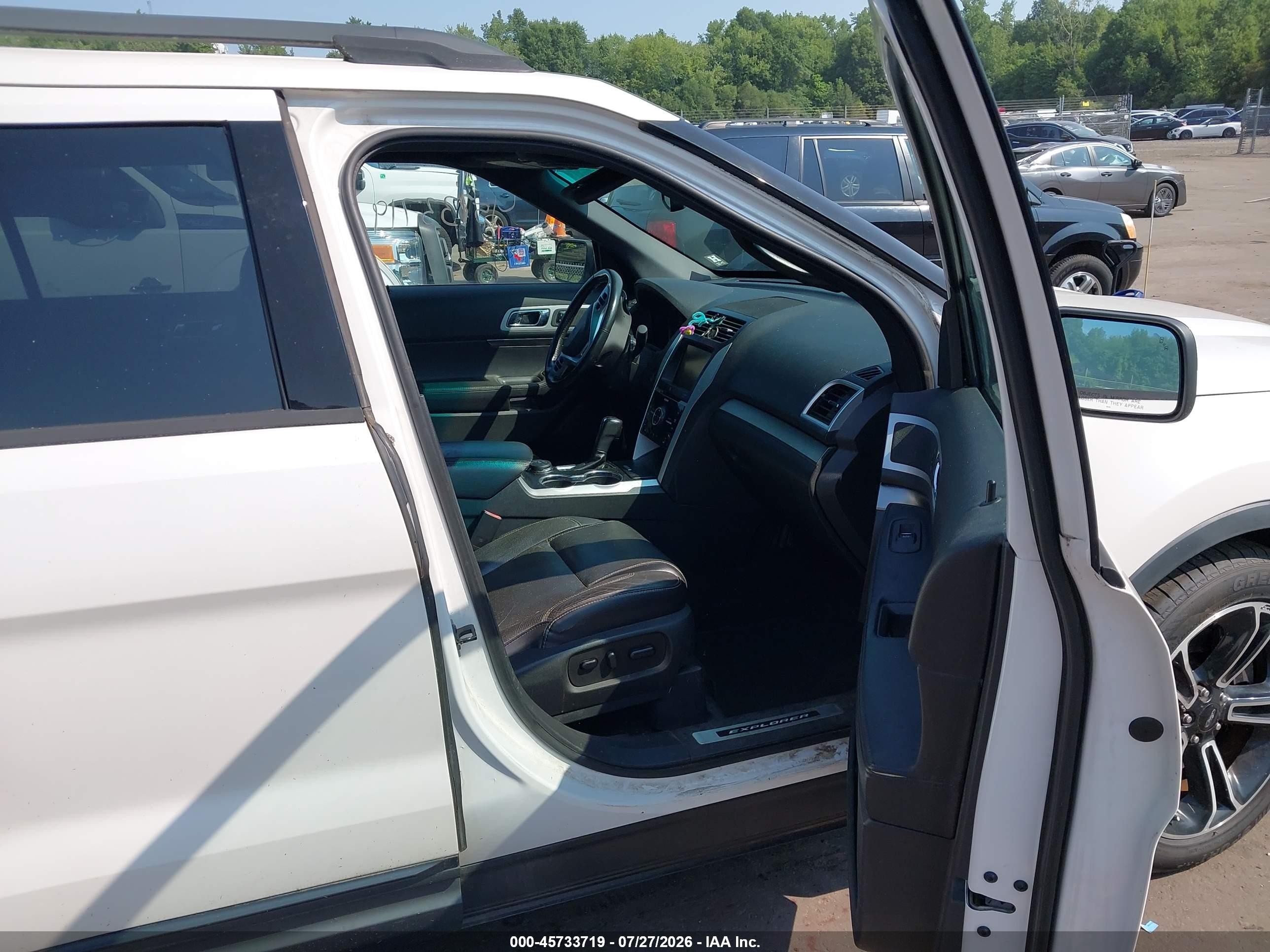 2015 Ford Explorer Sport White vin: 1FM5K8GT6FGA67762