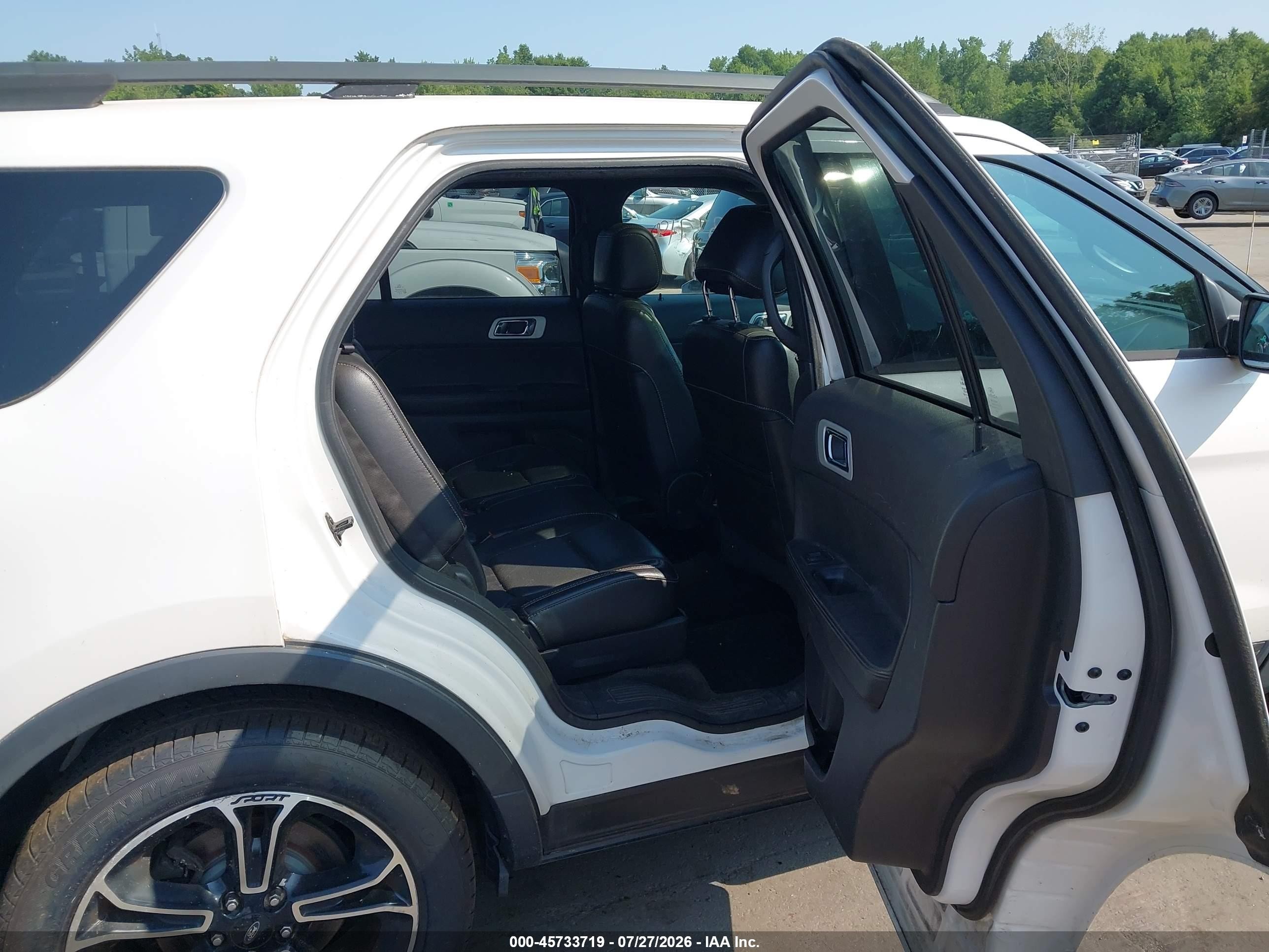 2015 Ford Explorer Sport White vin: 1FM5K8GT6FGA67762