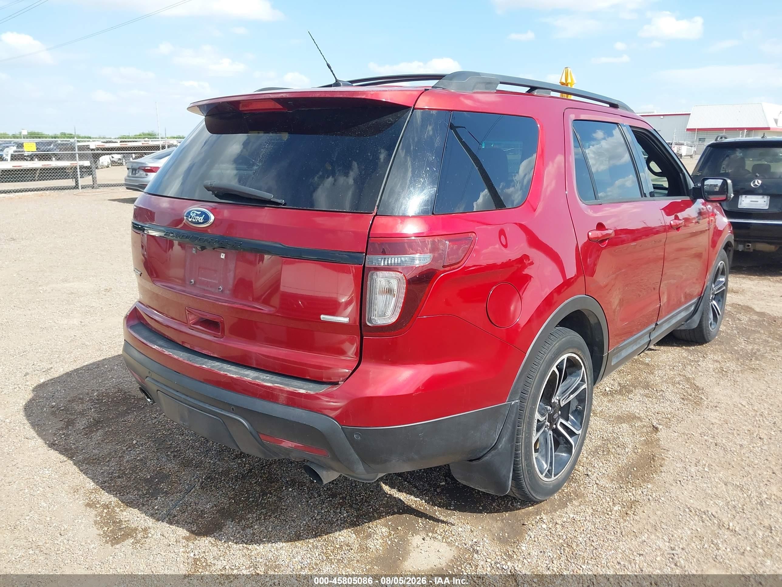 2015 Ford Explorer Sport Red vin: 1FM5K8GT6FGC23928