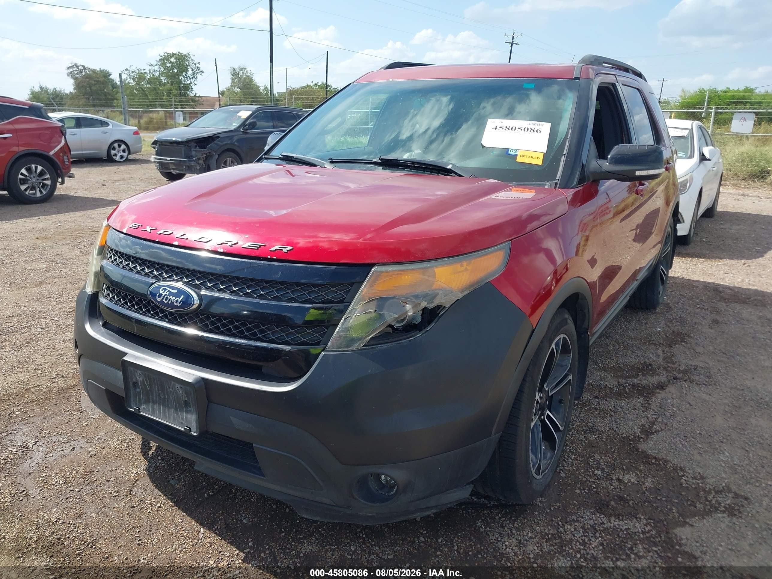 2015 Ford Explorer Sport Red vin: 1FM5K8GT6FGC23928