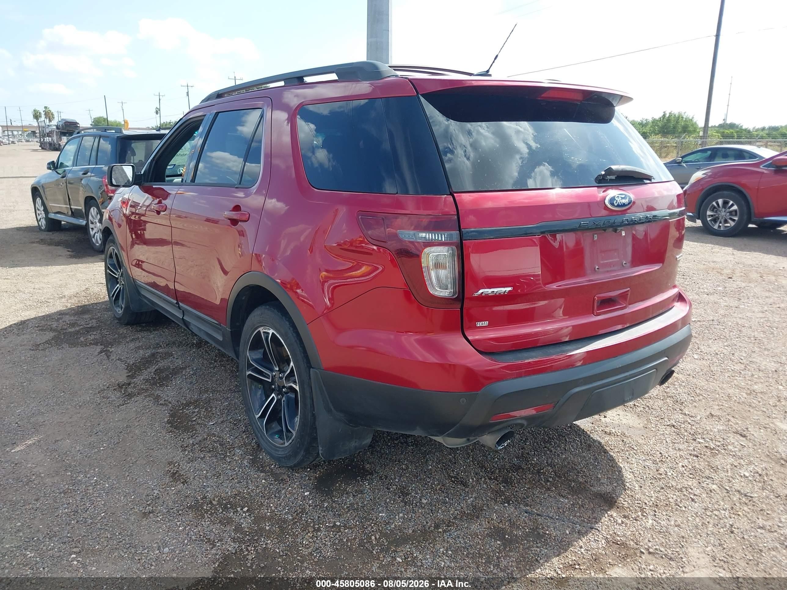 2015 Ford Explorer Sport Red vin: 1FM5K8GT6FGC23928