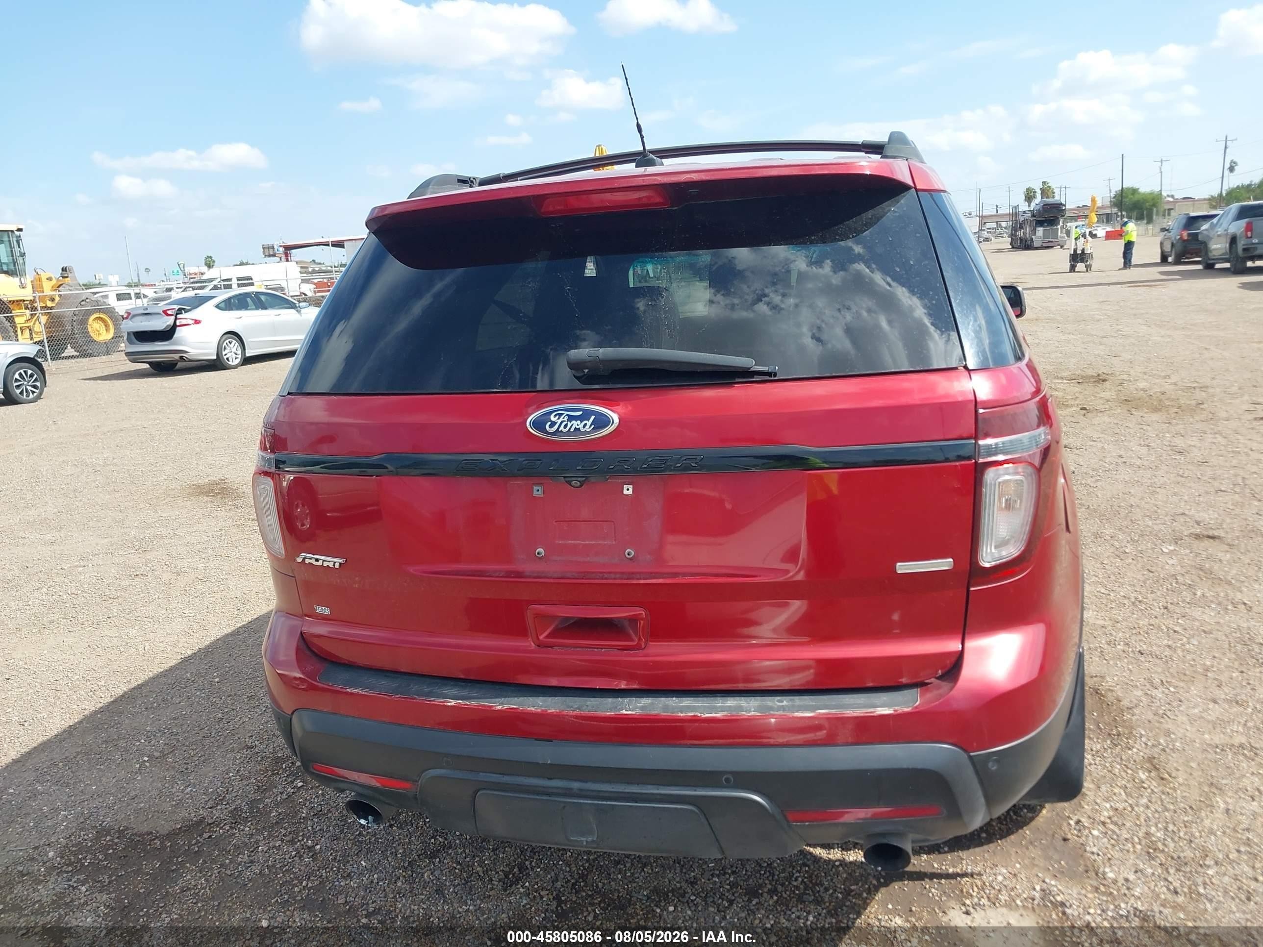 2015 Ford Explorer Sport Red vin: 1FM5K8GT6FGC23928