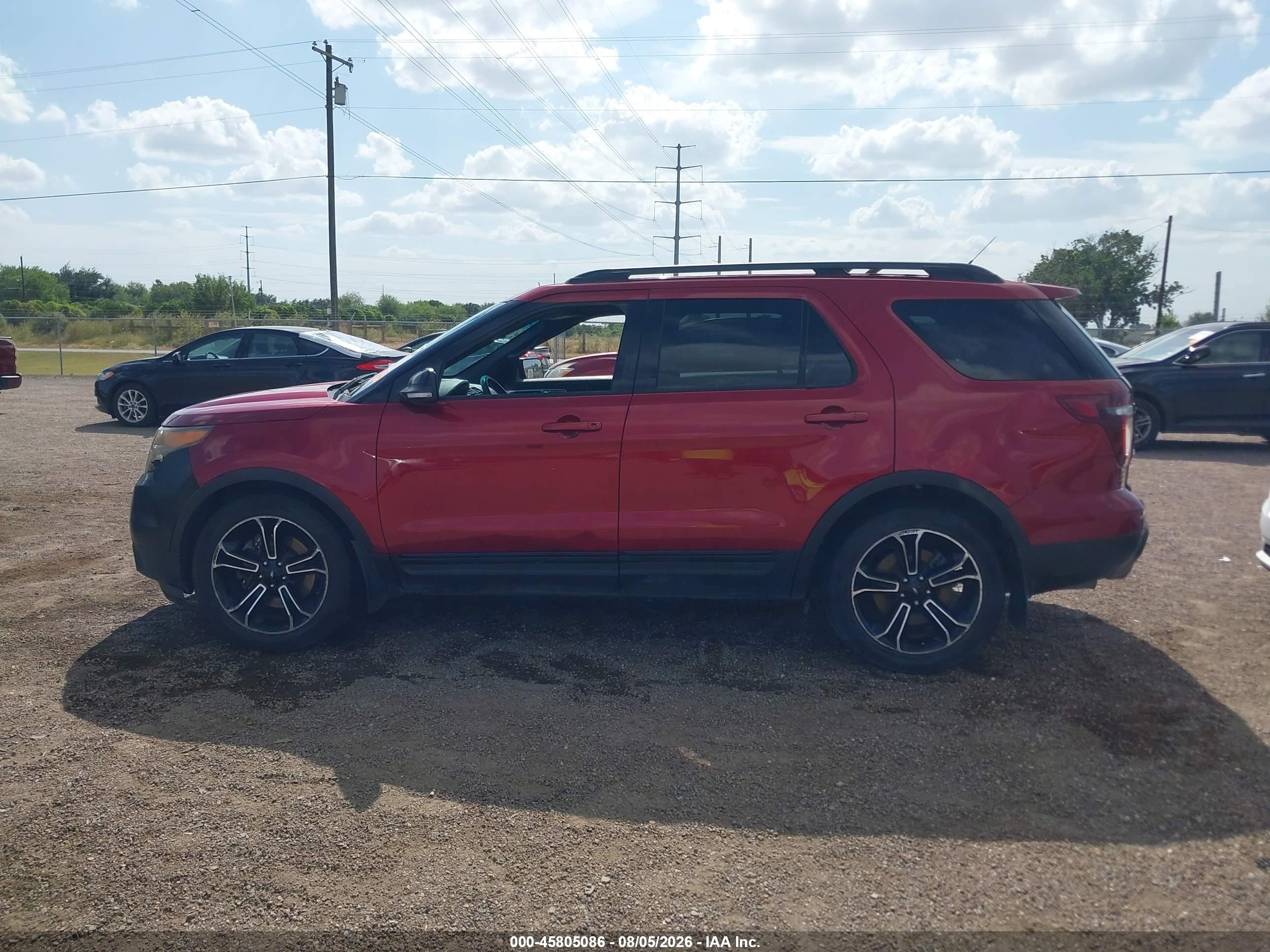 2015 Ford Explorer Sport Red vin: 1FM5K8GT6FGC23928