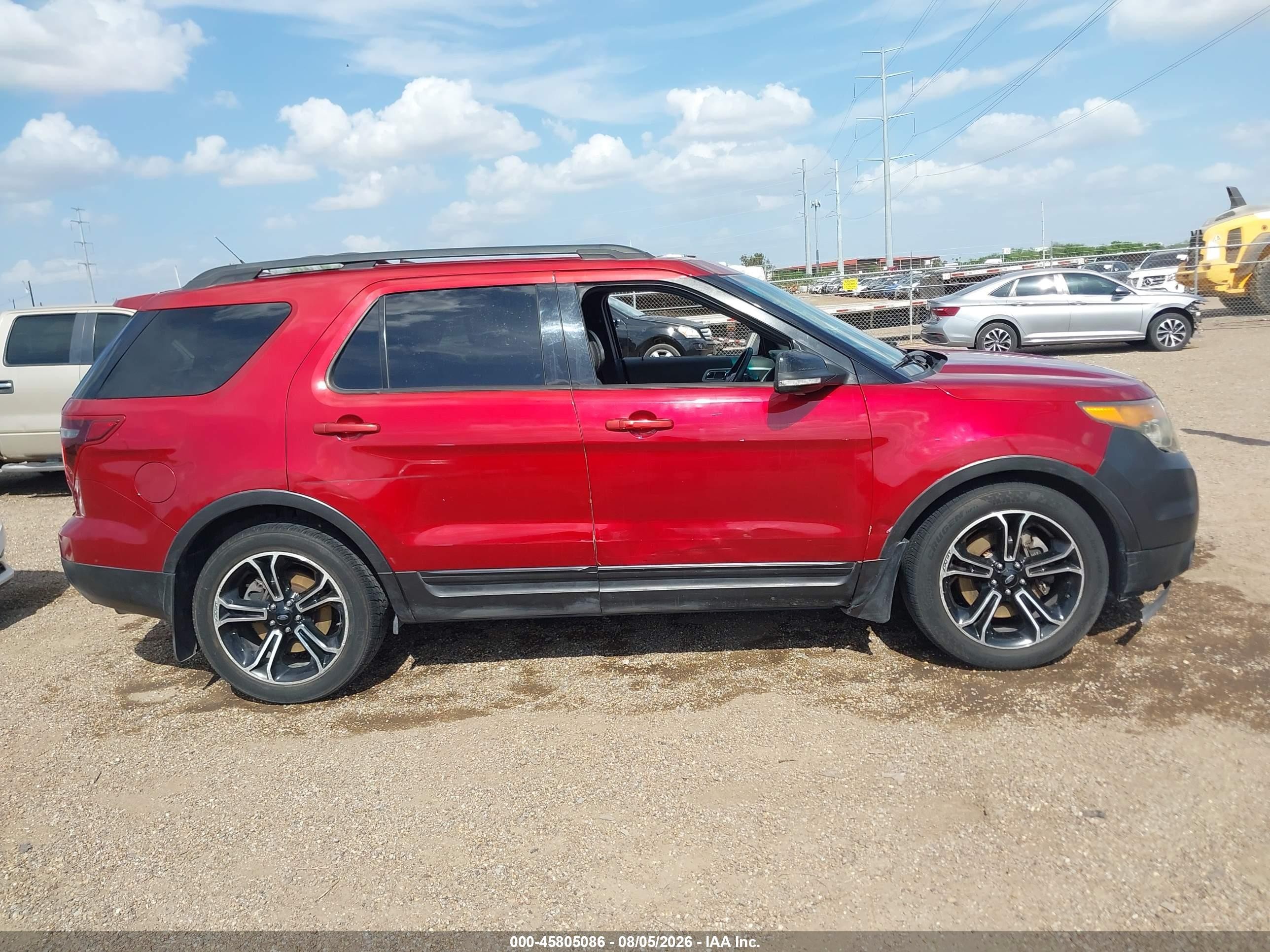 2015 Ford Explorer Sport Red vin: 1FM5K8GT6FGC23928