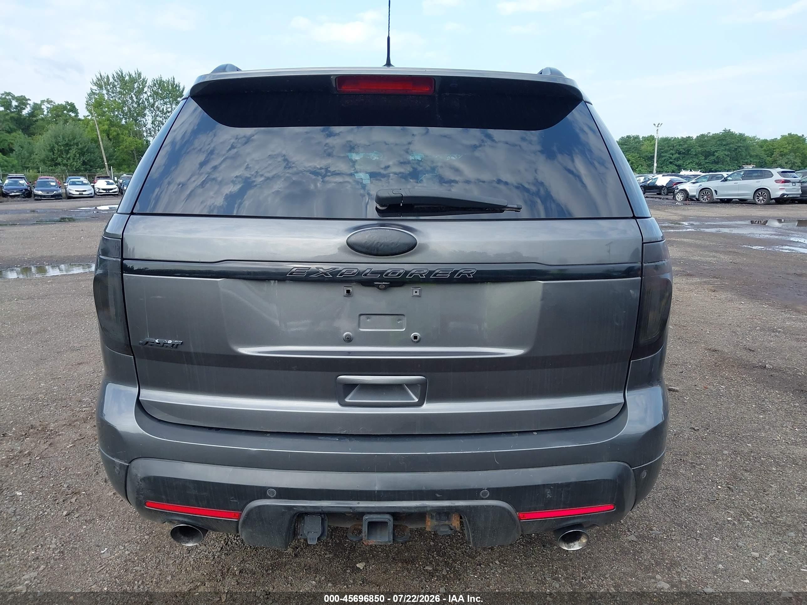 2015 Ford Explorer Sport Gray vin: 1FM5K8GT6FGC32368