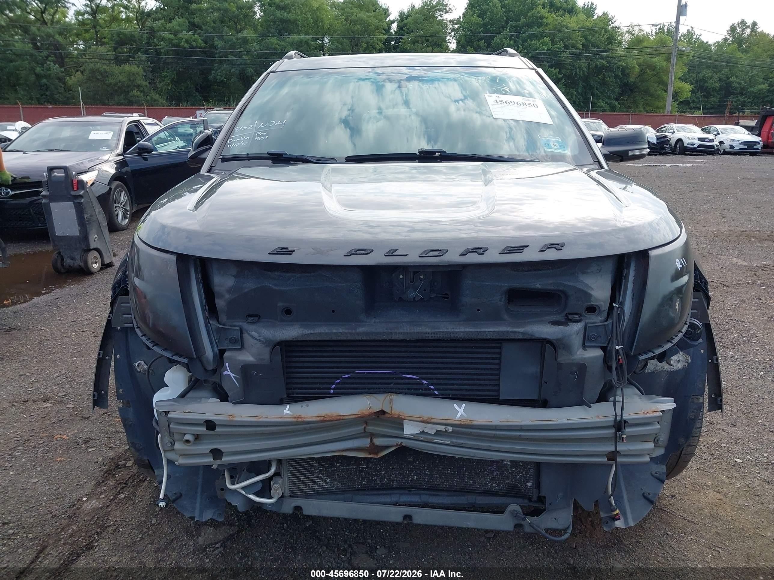 2015 Ford Explorer Sport Gray vin: 1FM5K8GT6FGC32368