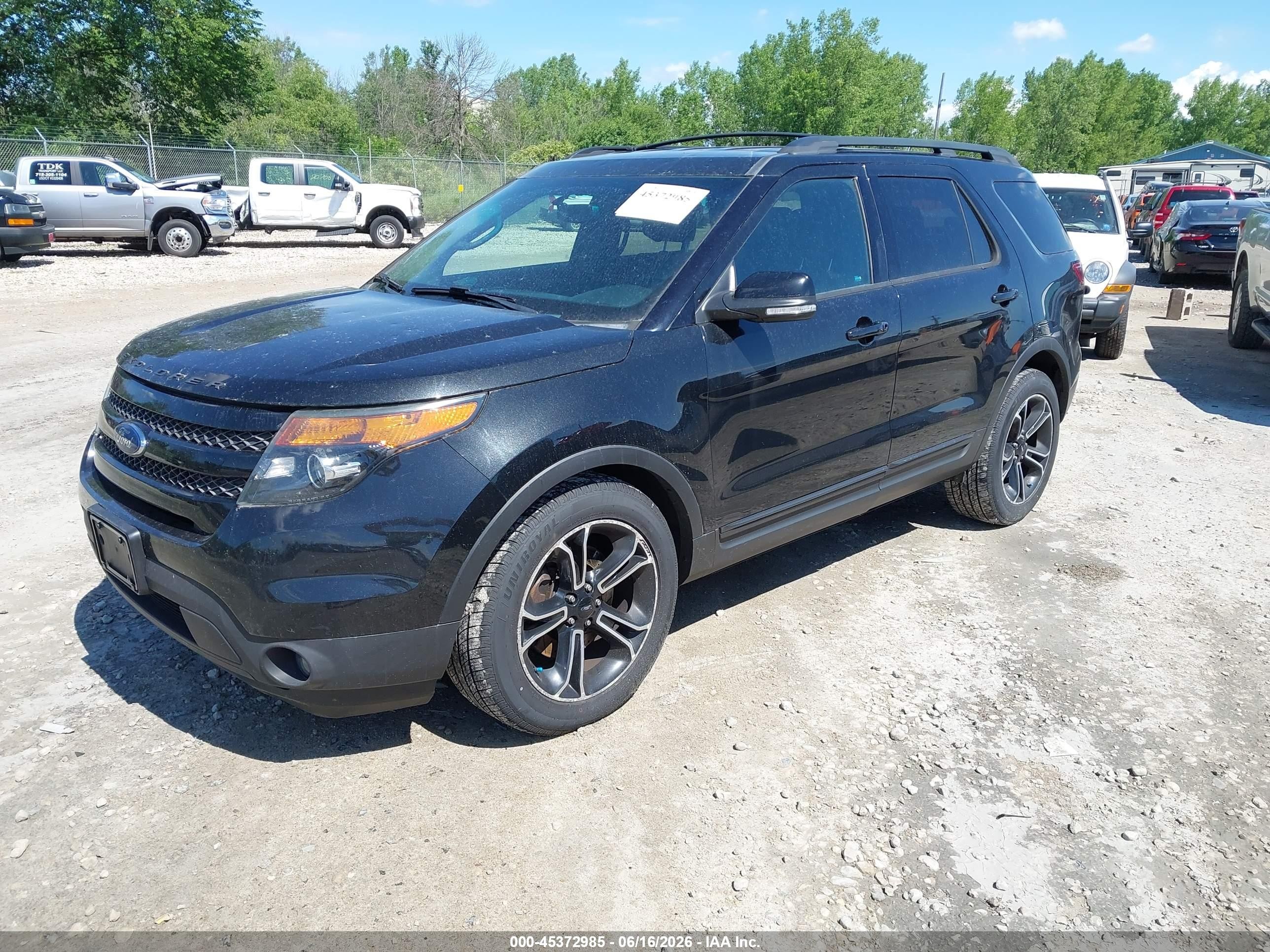 2015 Ford Explorer Sport Black vin: 1FM5K8GT6FGC47016