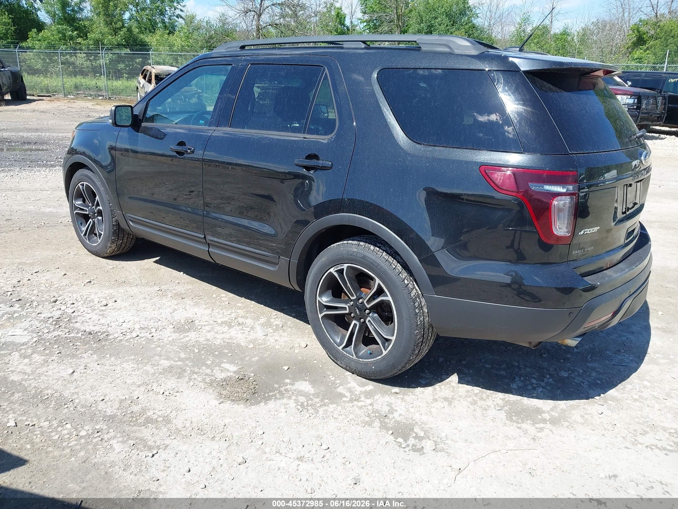 2015 Ford Explorer Sport Black vin: 1FM5K8GT6FGC47016