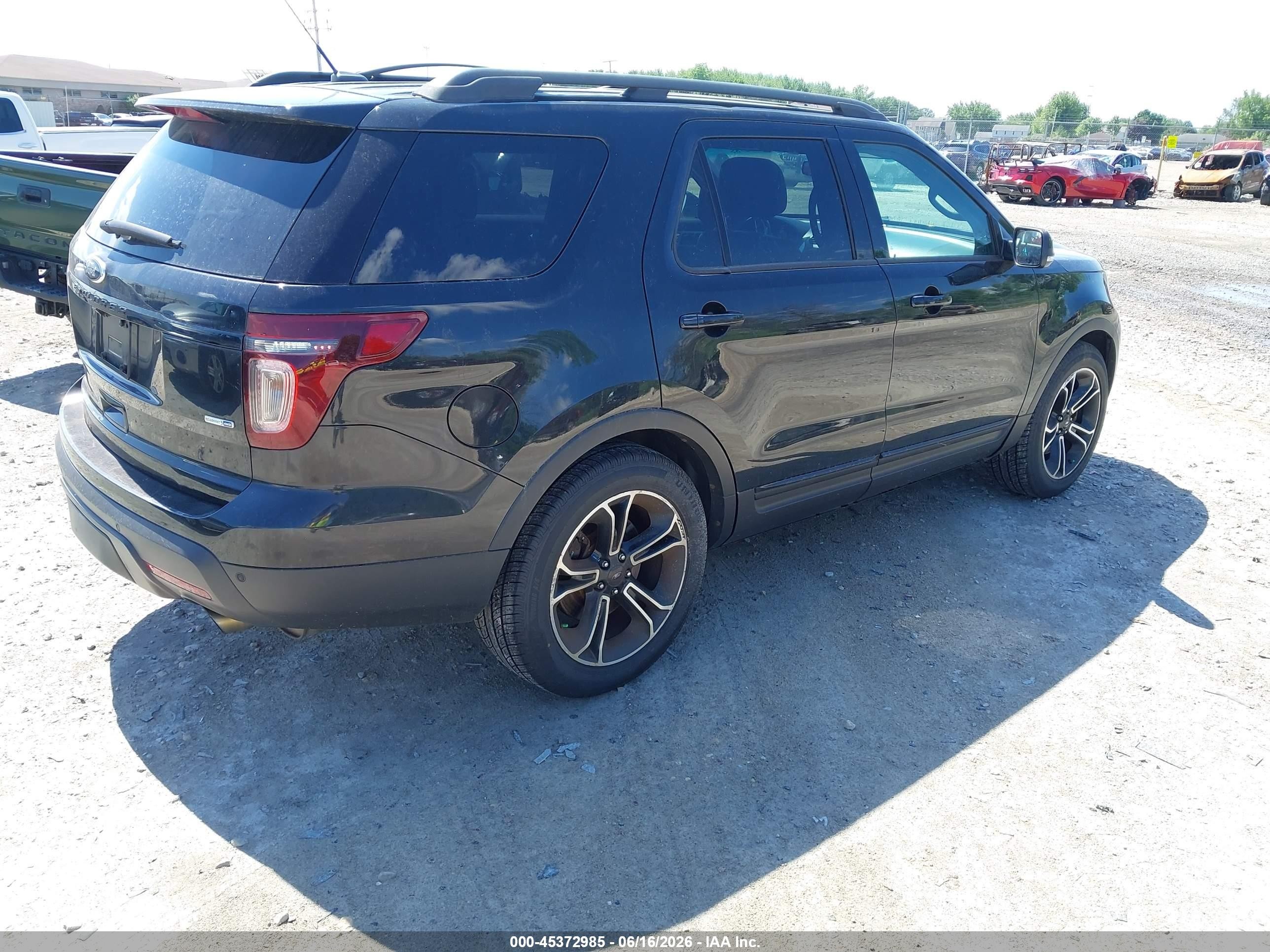 2015 Ford Explorer Sport Black vin: 1FM5K8GT6FGC47016