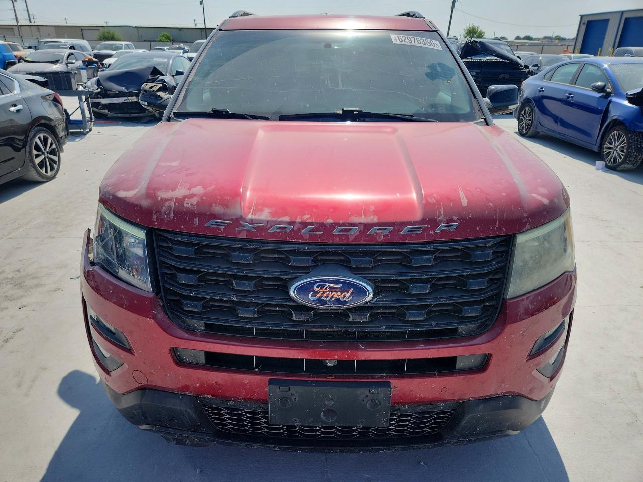 2016 Ford Explorer Sport Red vin: 1FM5K8GT6GGA24637