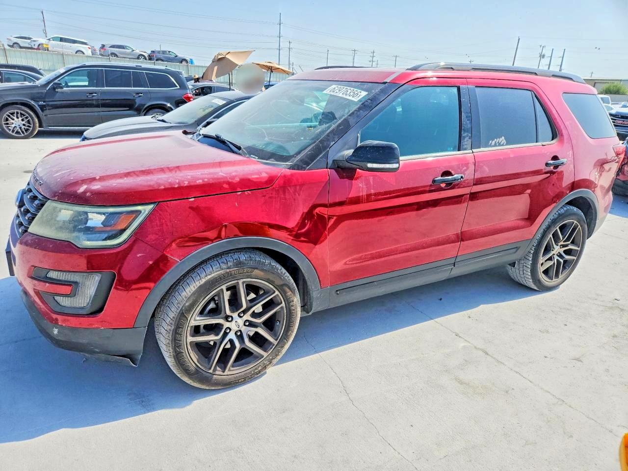 2016 Ford Explorer Sport Красный vin: 1FM5K8GT6GGA24637