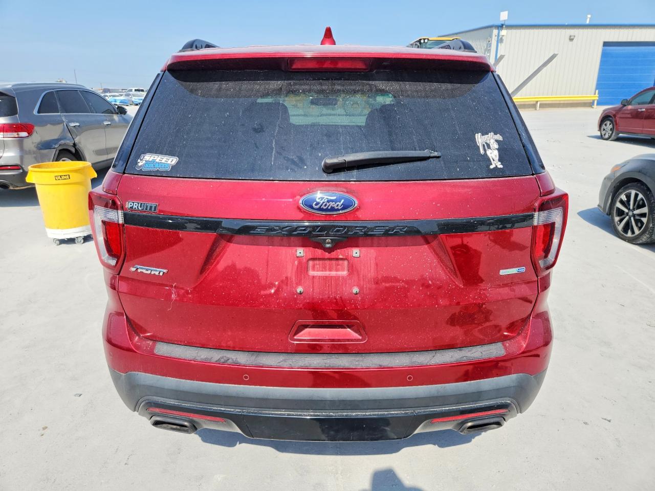2016 Ford Explorer Sport Red vin: 1FM5K8GT6GGA24637