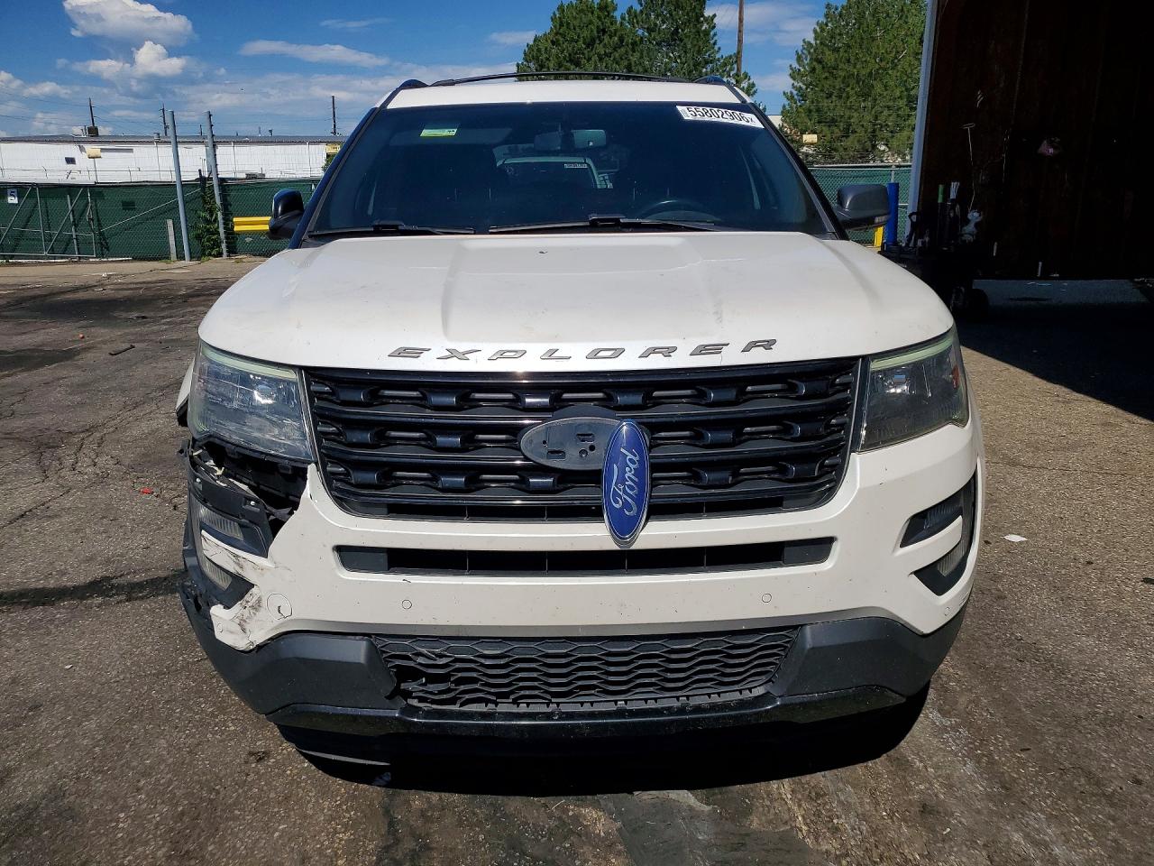 2017 Ford Explorer Sport White vin: 1FM5K8GT6HGC36889