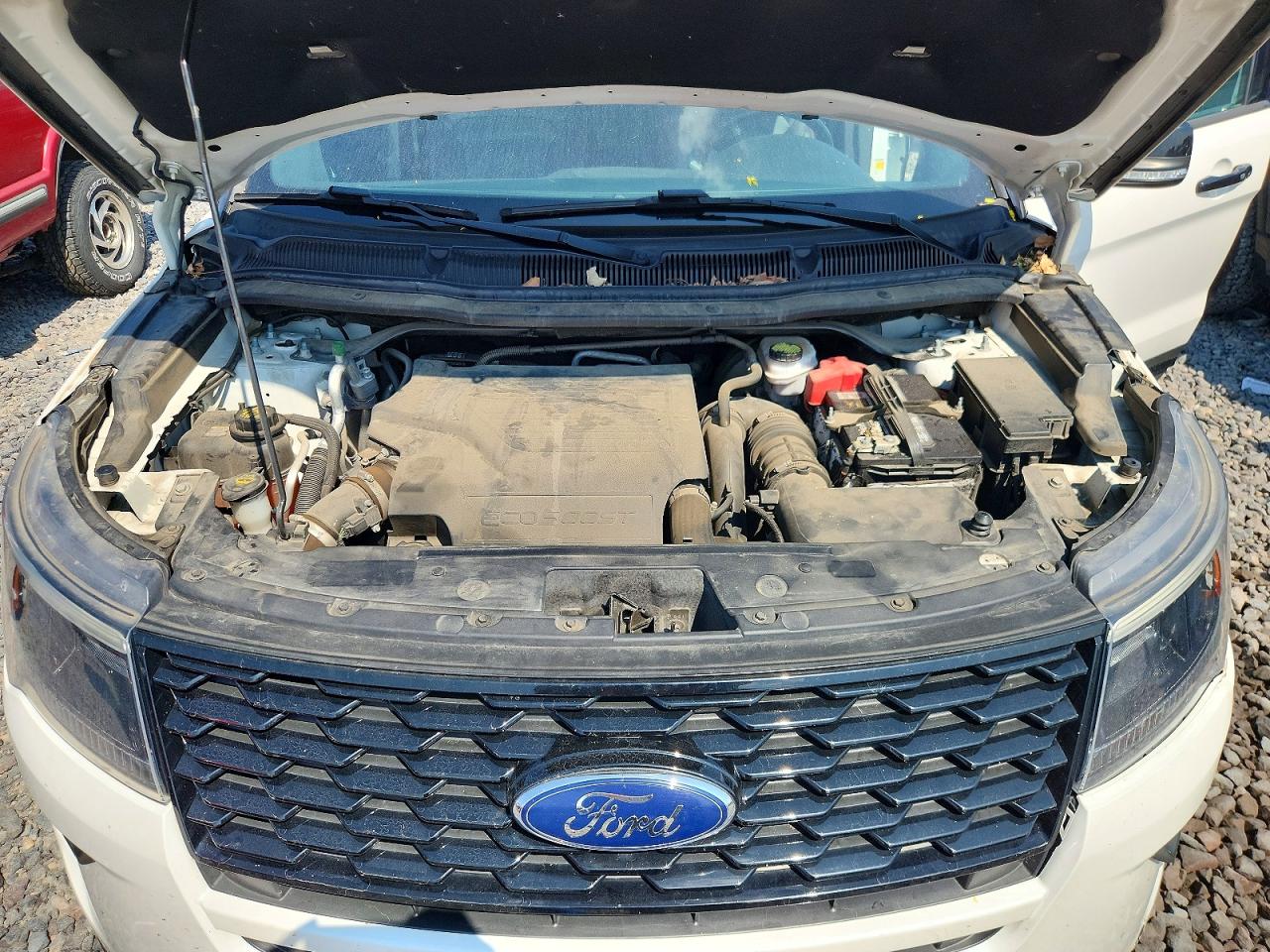 2019 Ford Explorer Sport White vin: 1FM5K8GT6KGA33475
