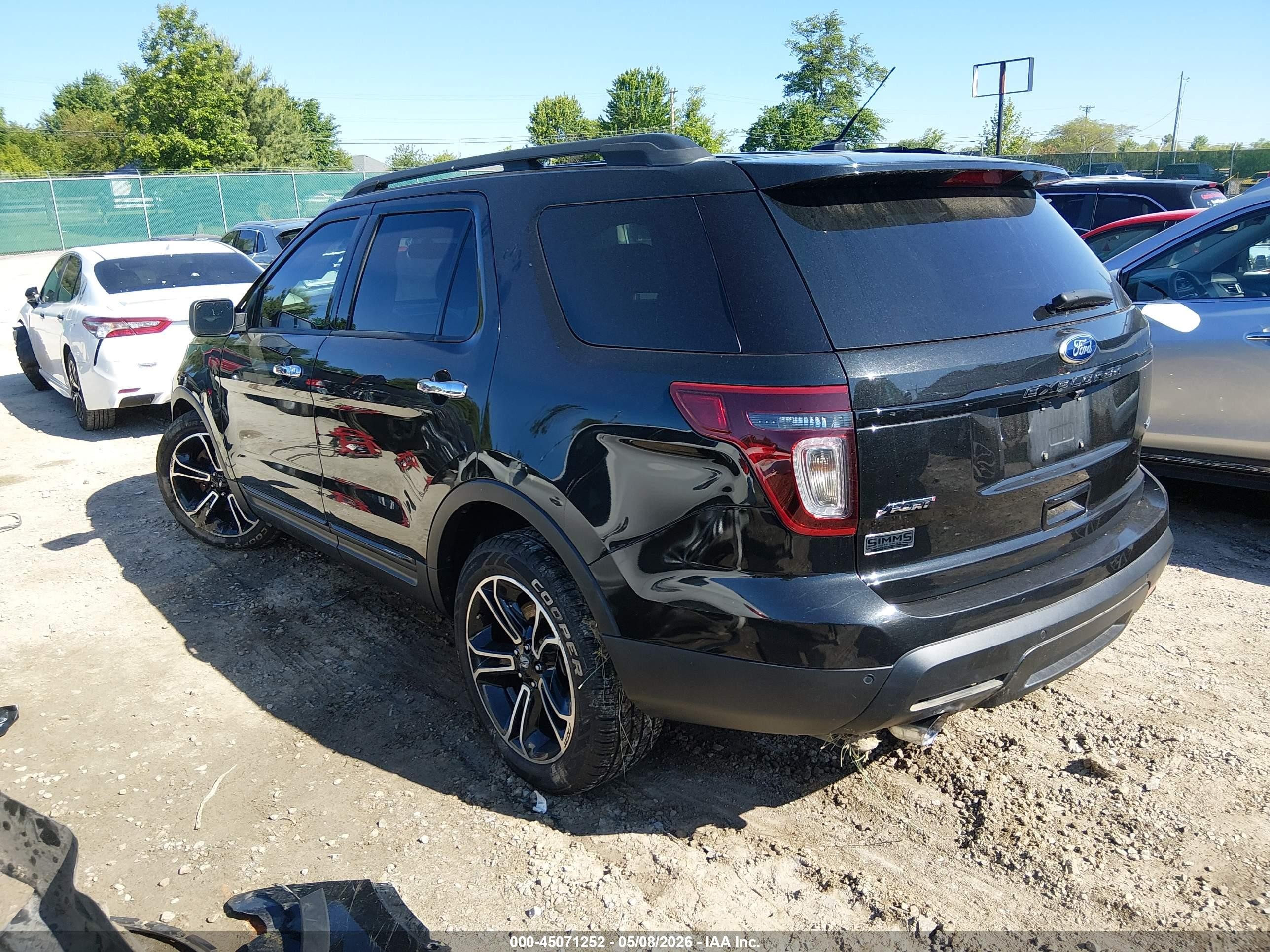 2013 Ford Explorer Sport Black vin: 1FM5K8GT7DGC05628