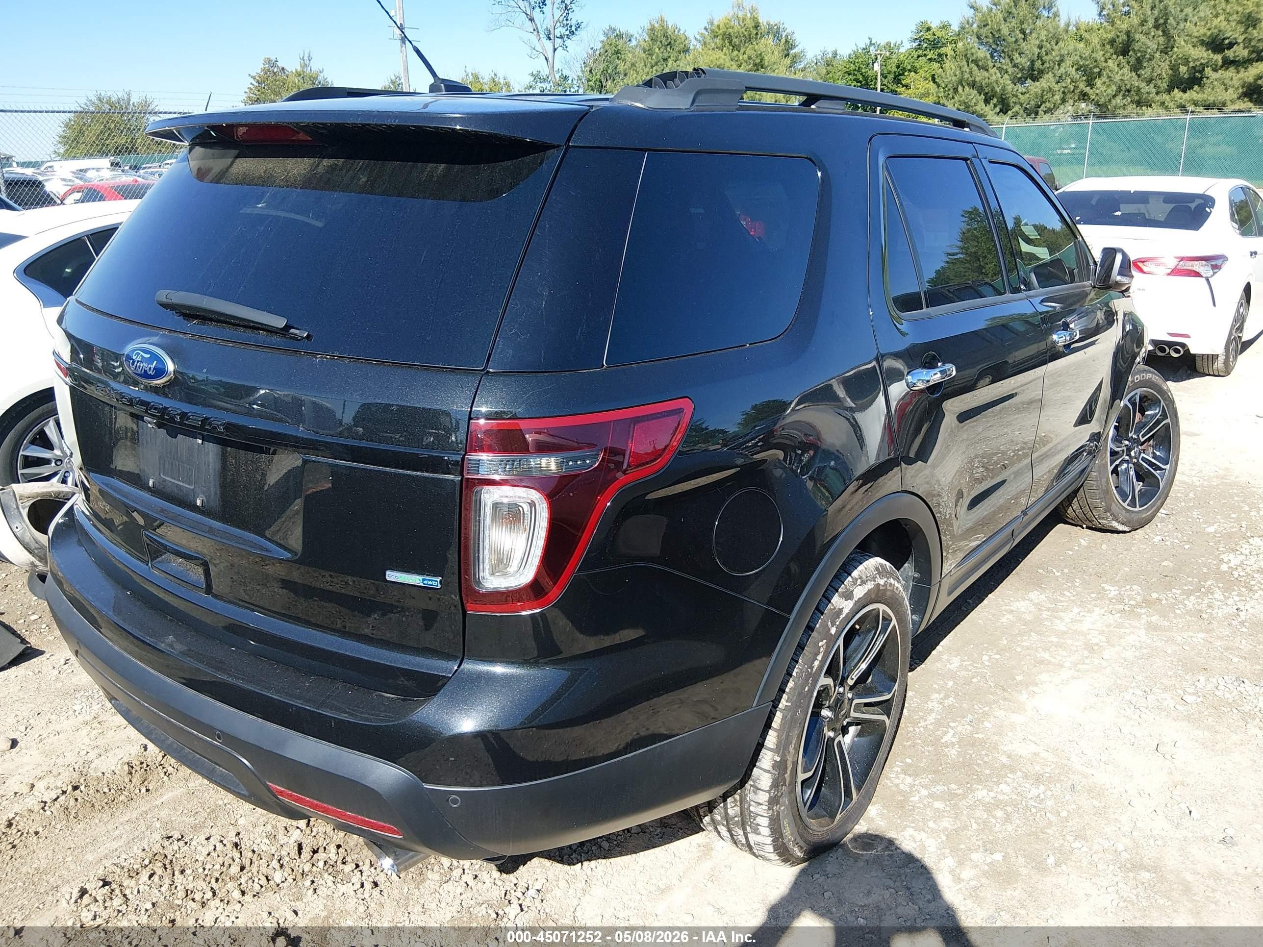 2013 Ford Explorer Sport Black vin: 1FM5K8GT7DGC05628