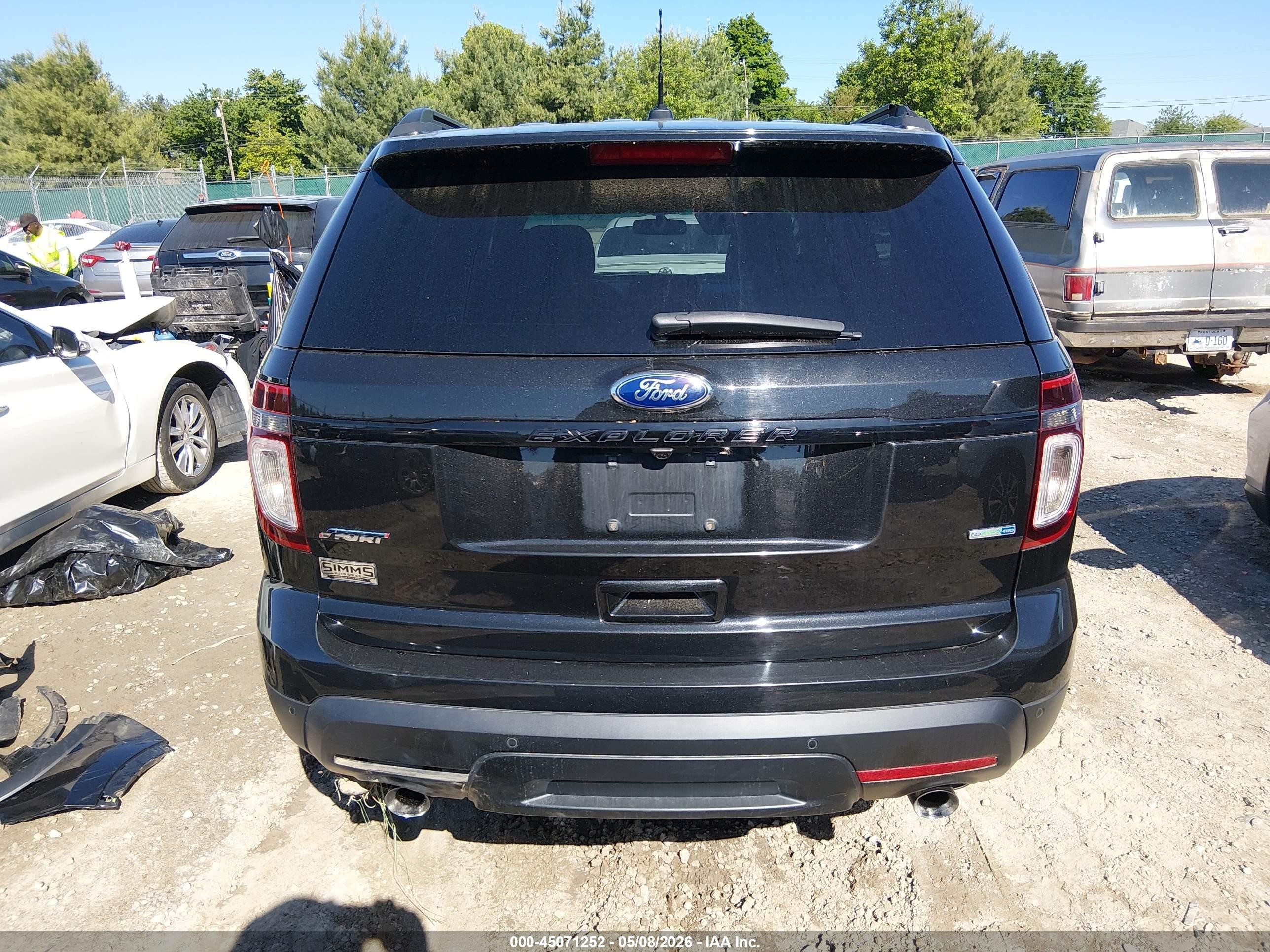 2013 Ford Explorer Sport Black vin: 1FM5K8GT7DGC05628