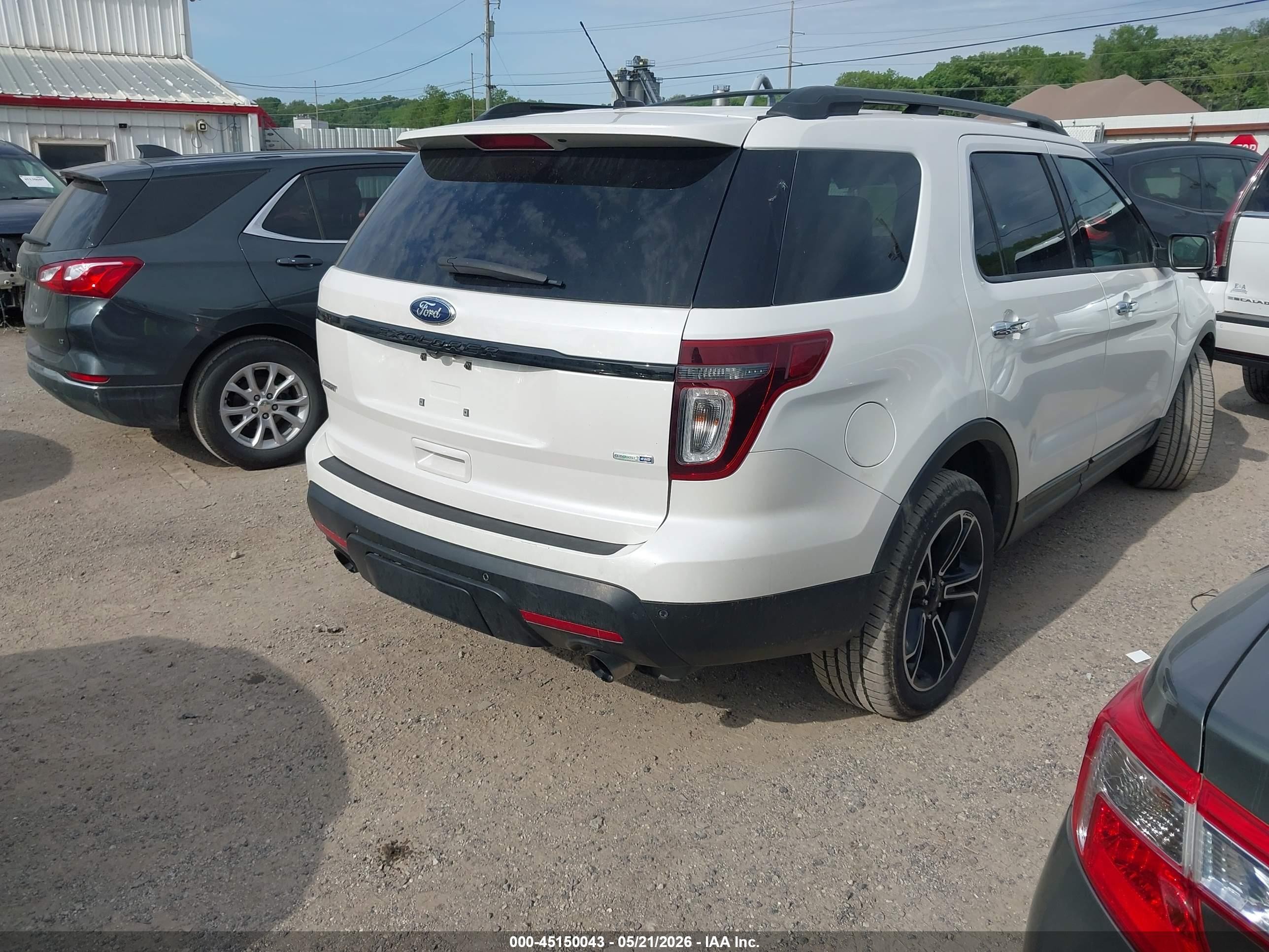 2014 Ford Explorer Sport Белый vin: 1FM5K8GT7EGA22800