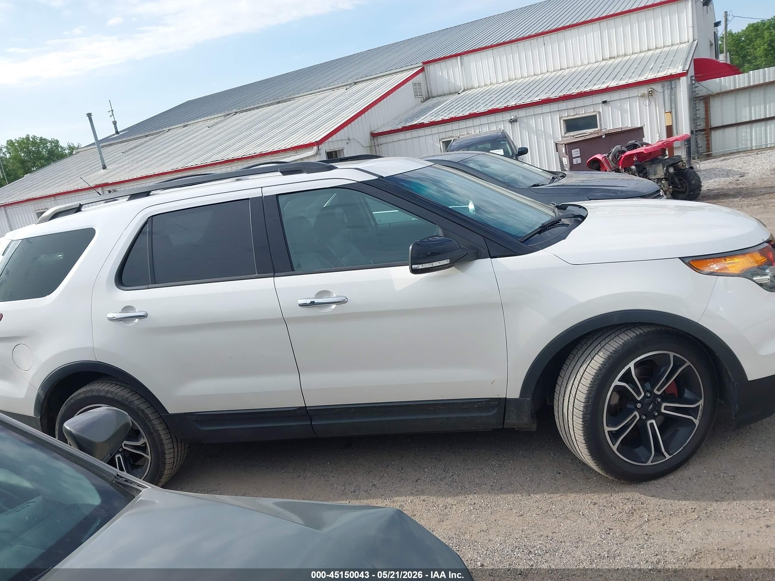 2014 Ford Explorer Sport Белый vin: 1FM5K8GT7EGA22800