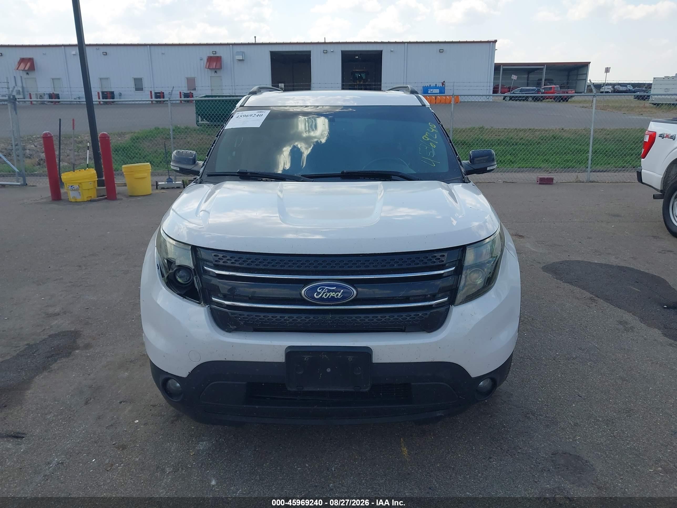 2014 Ford Explorer Sport White vin: 1FM5K8GT7EGA89719
