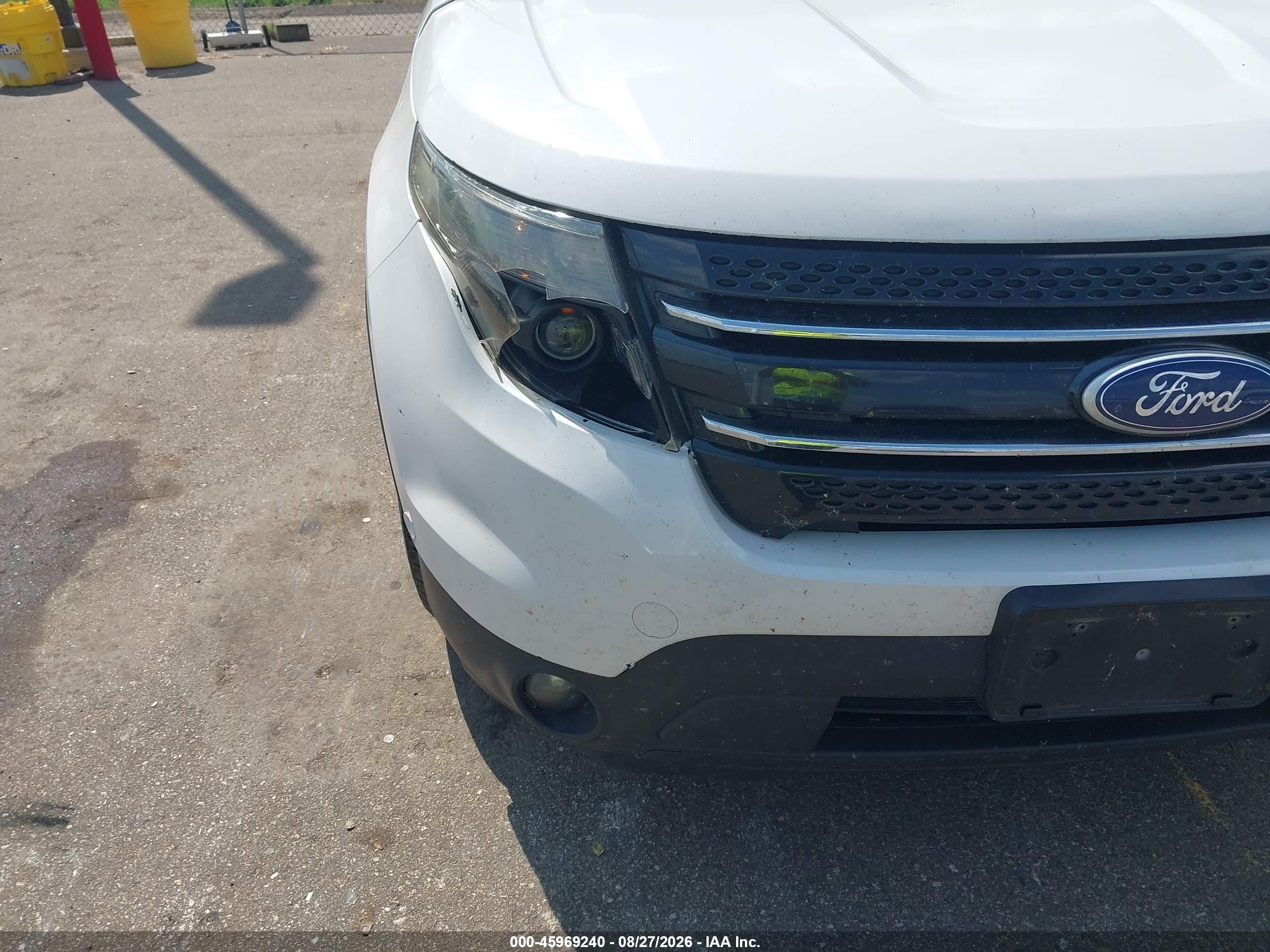 2014 Ford Explorer Sport White vin: 1FM5K8GT7EGA89719