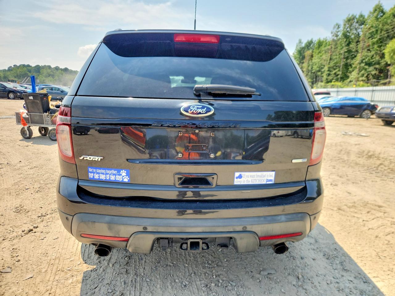 2014 Ford Explorer Sport Black vin: 1FM5K8GT7EGC62557