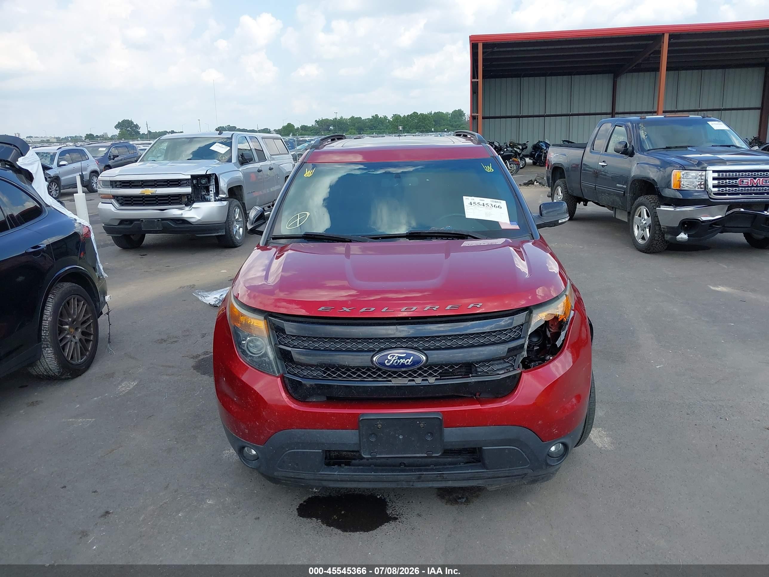 2015 Ford Explorer Sport Красный vin: 1FM5K8GT7FGA19204