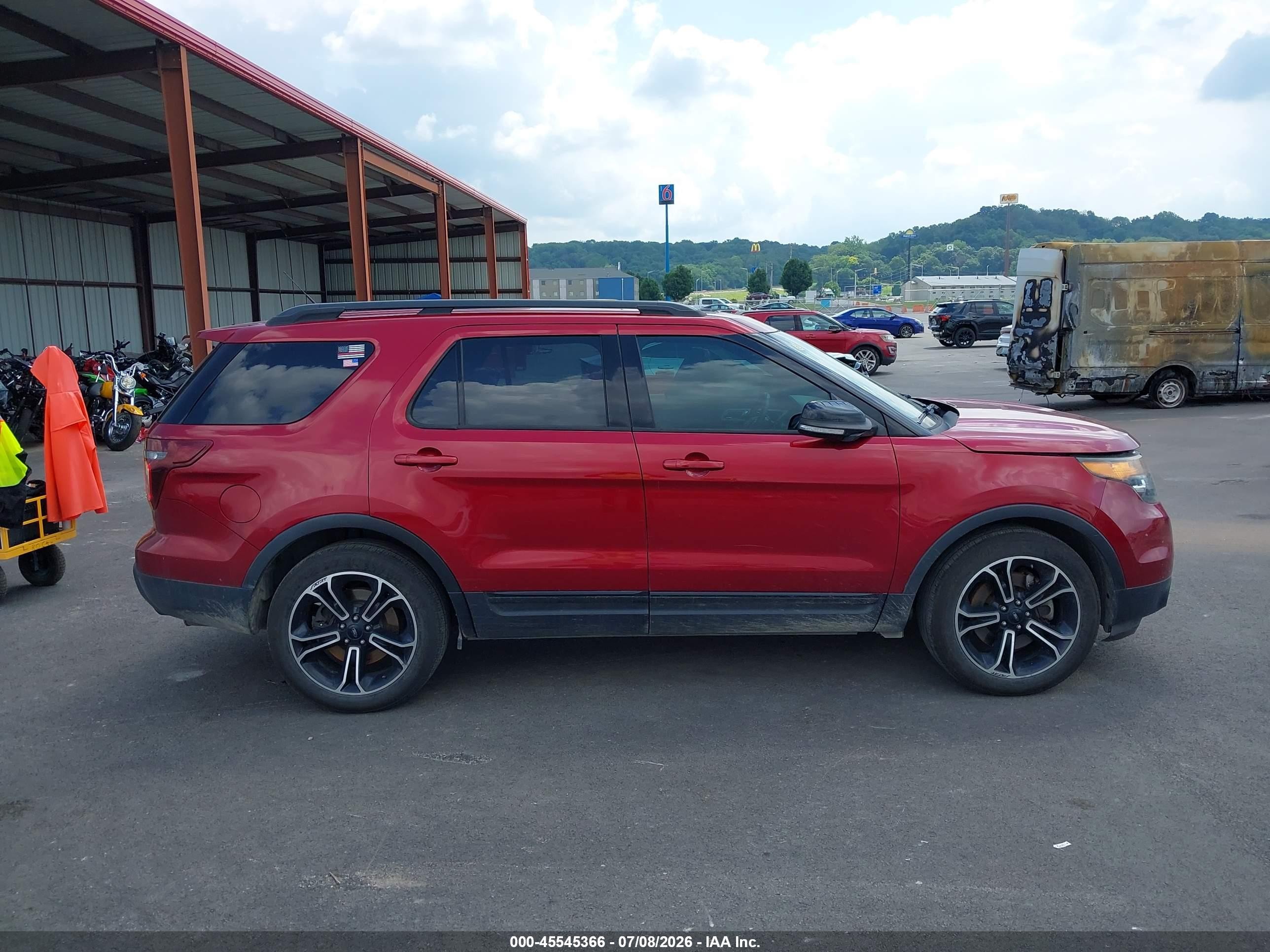 2015 Ford Explorer Sport Красный vin: 1FM5K8GT7FGA19204