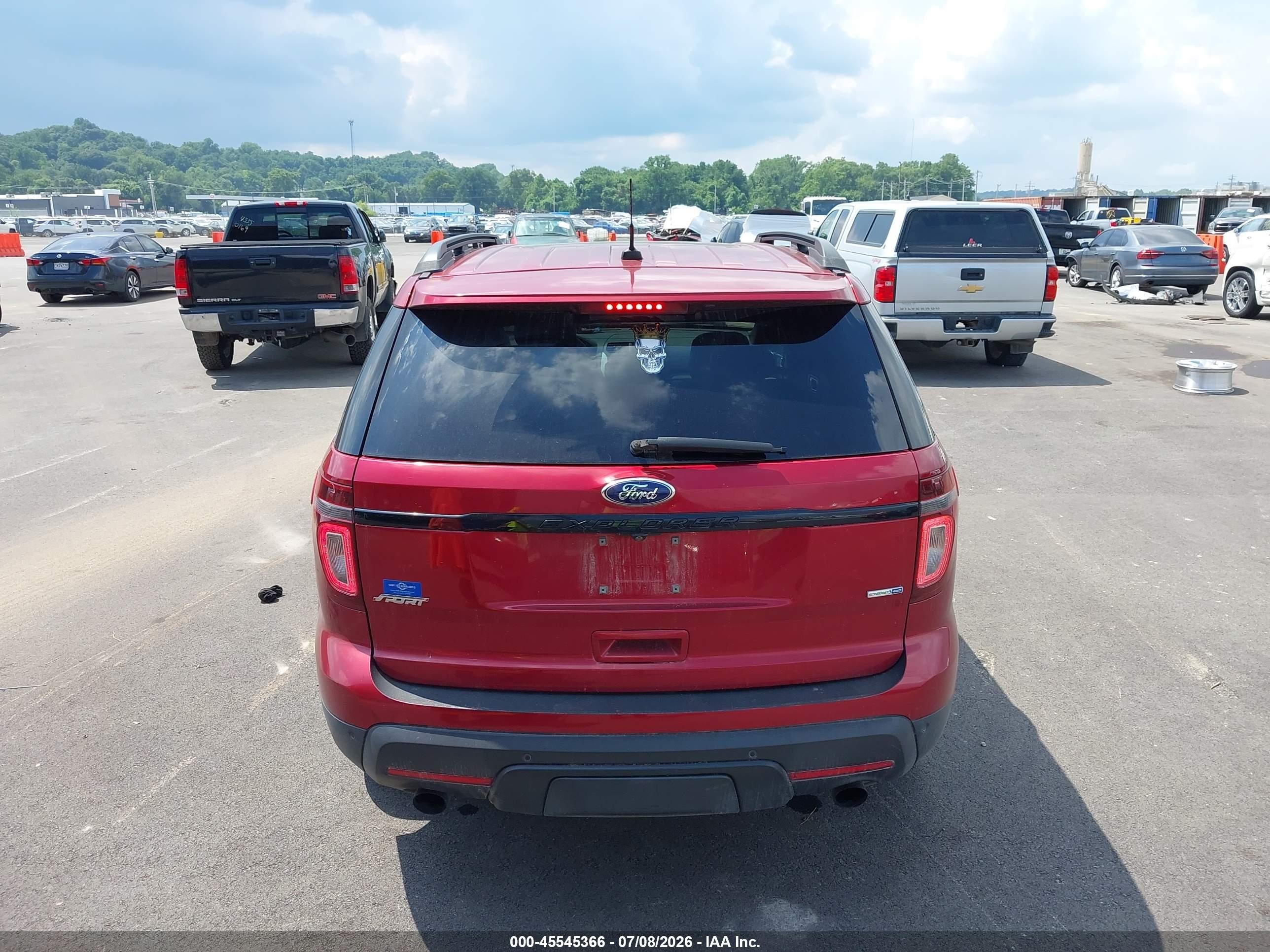2015 Ford Explorer Sport Красный vin: 1FM5K8GT7FGA19204