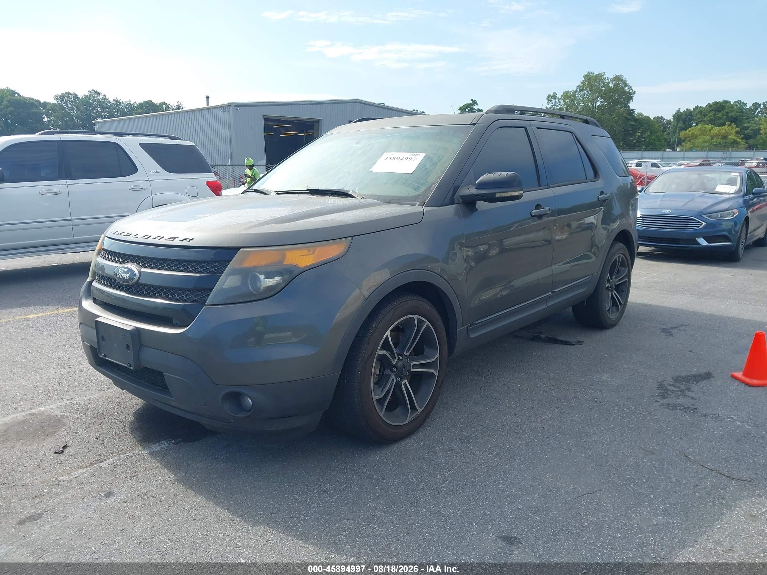 2015 Ford Explorer Sport Серый vin: 1FM5K8GT7FGA50226