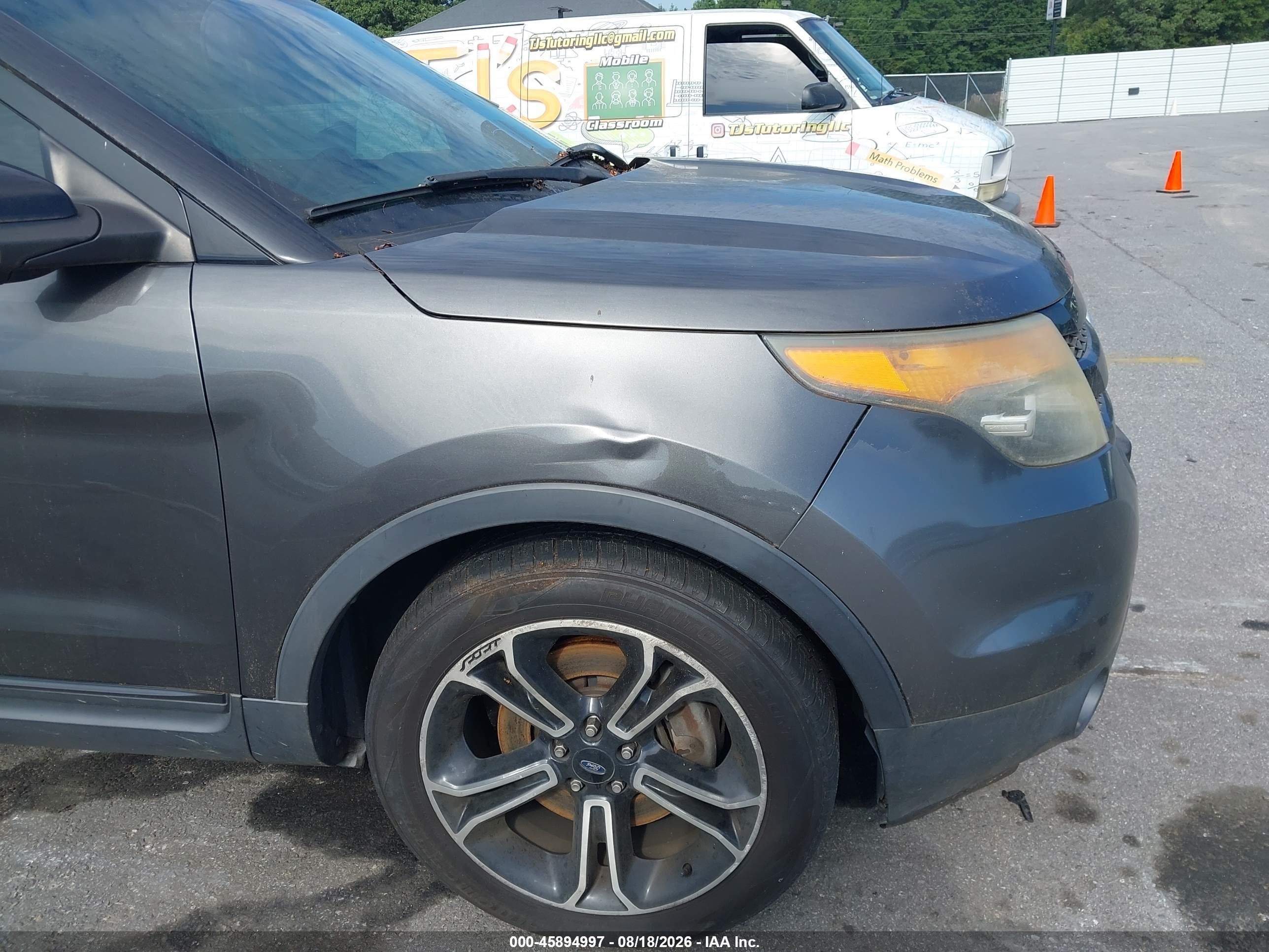 2015 Ford Explorer Sport Серый vin: 1FM5K8GT7FGA50226