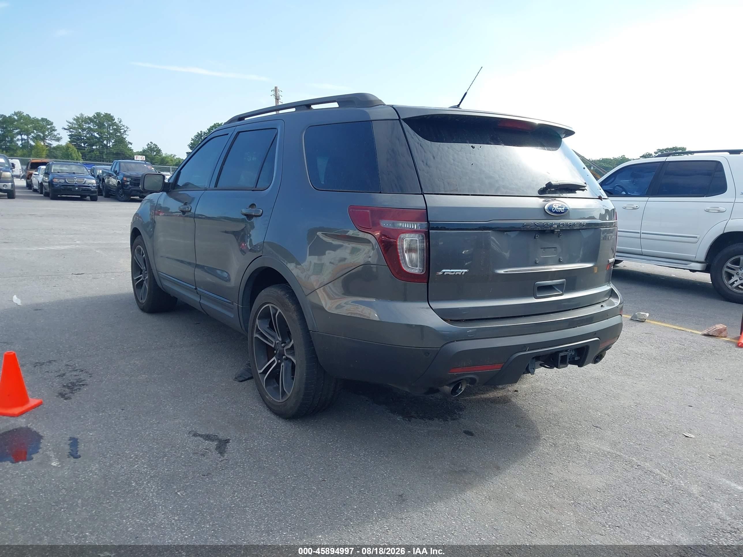 2015 Ford Explorer Sport Серый vin: 1FM5K8GT7FGA50226