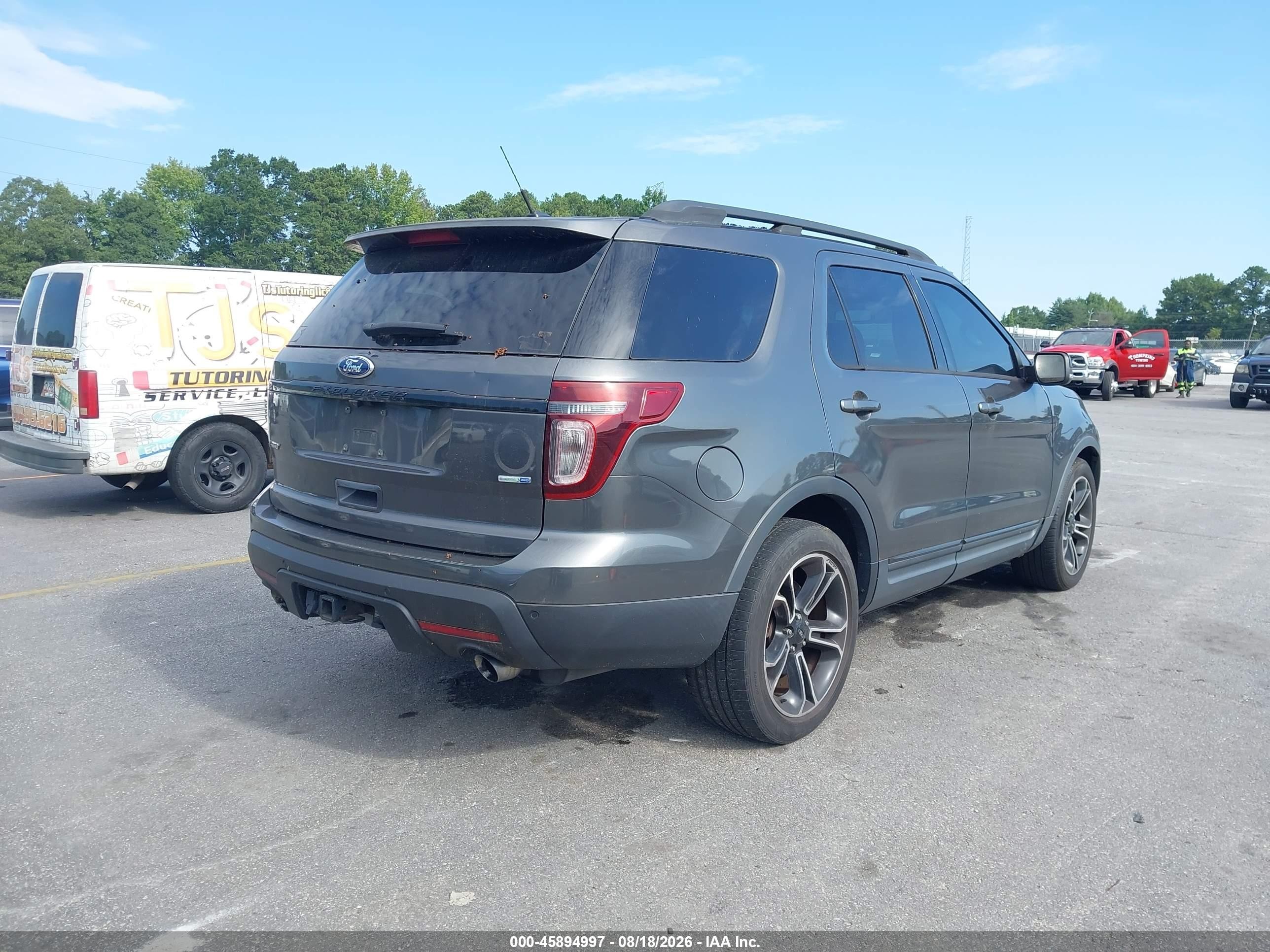 2015 Ford Explorer Sport Серый vin: 1FM5K8GT7FGA50226