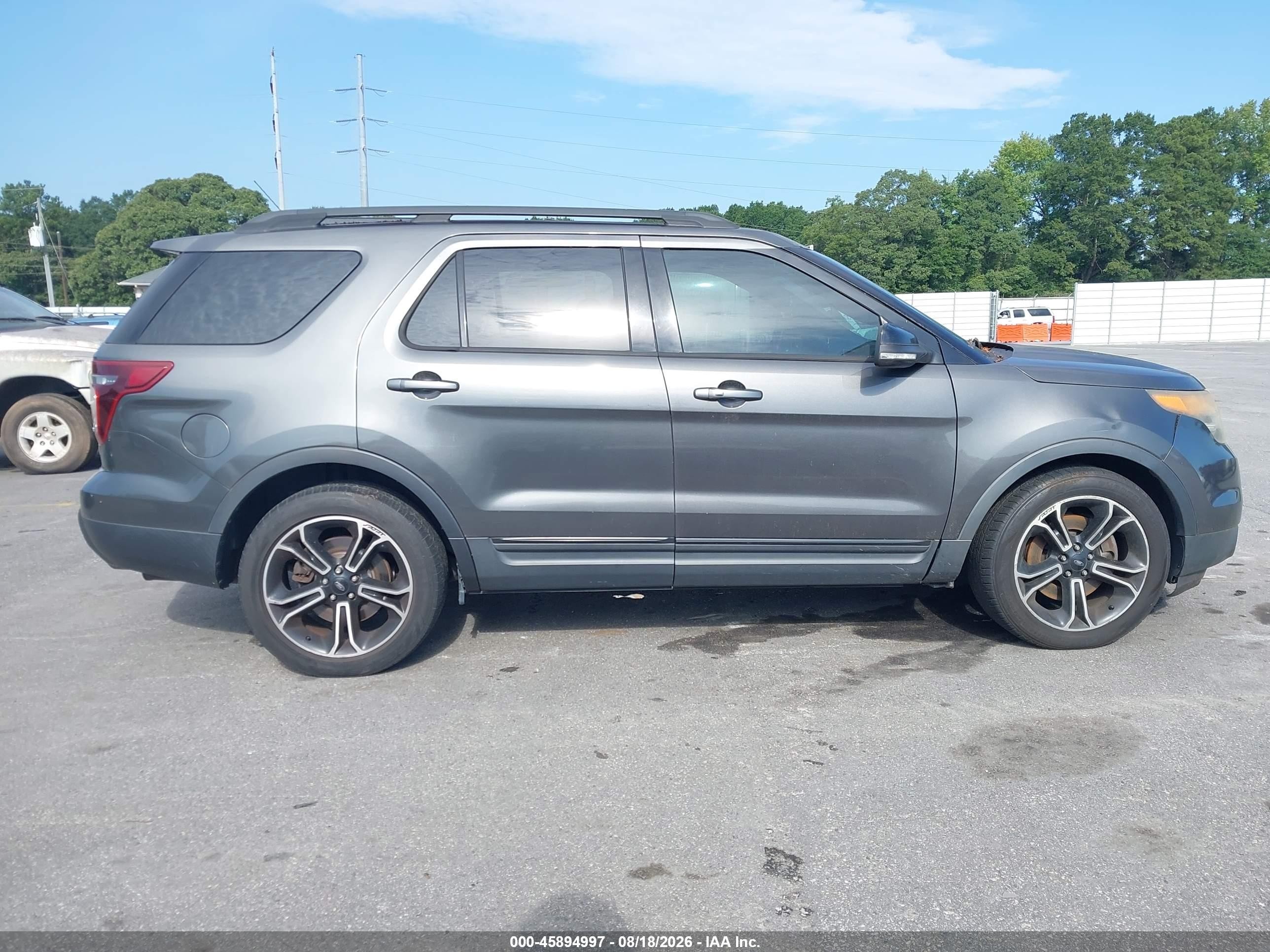 2015 Ford Explorer Sport Серый vin: 1FM5K8GT7FGA50226