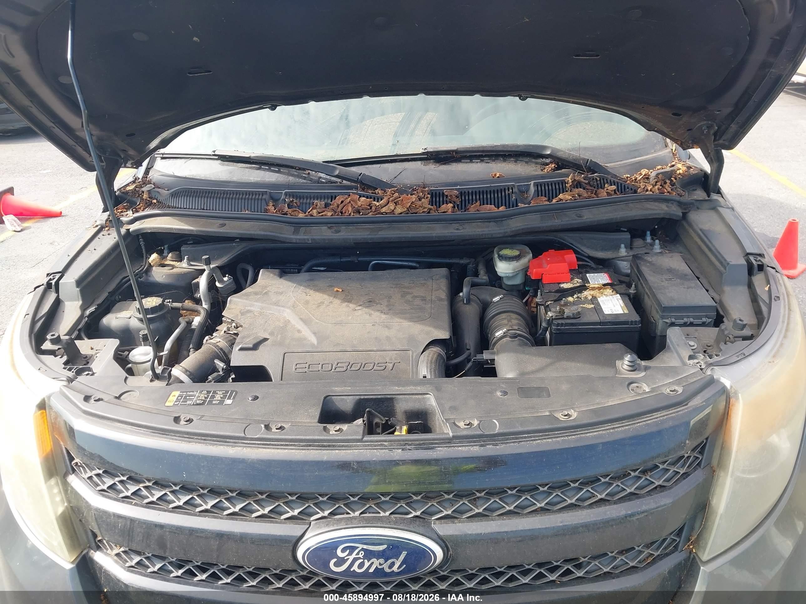 2015 Ford Explorer Sport Серый vin: 1FM5K8GT7FGA50226