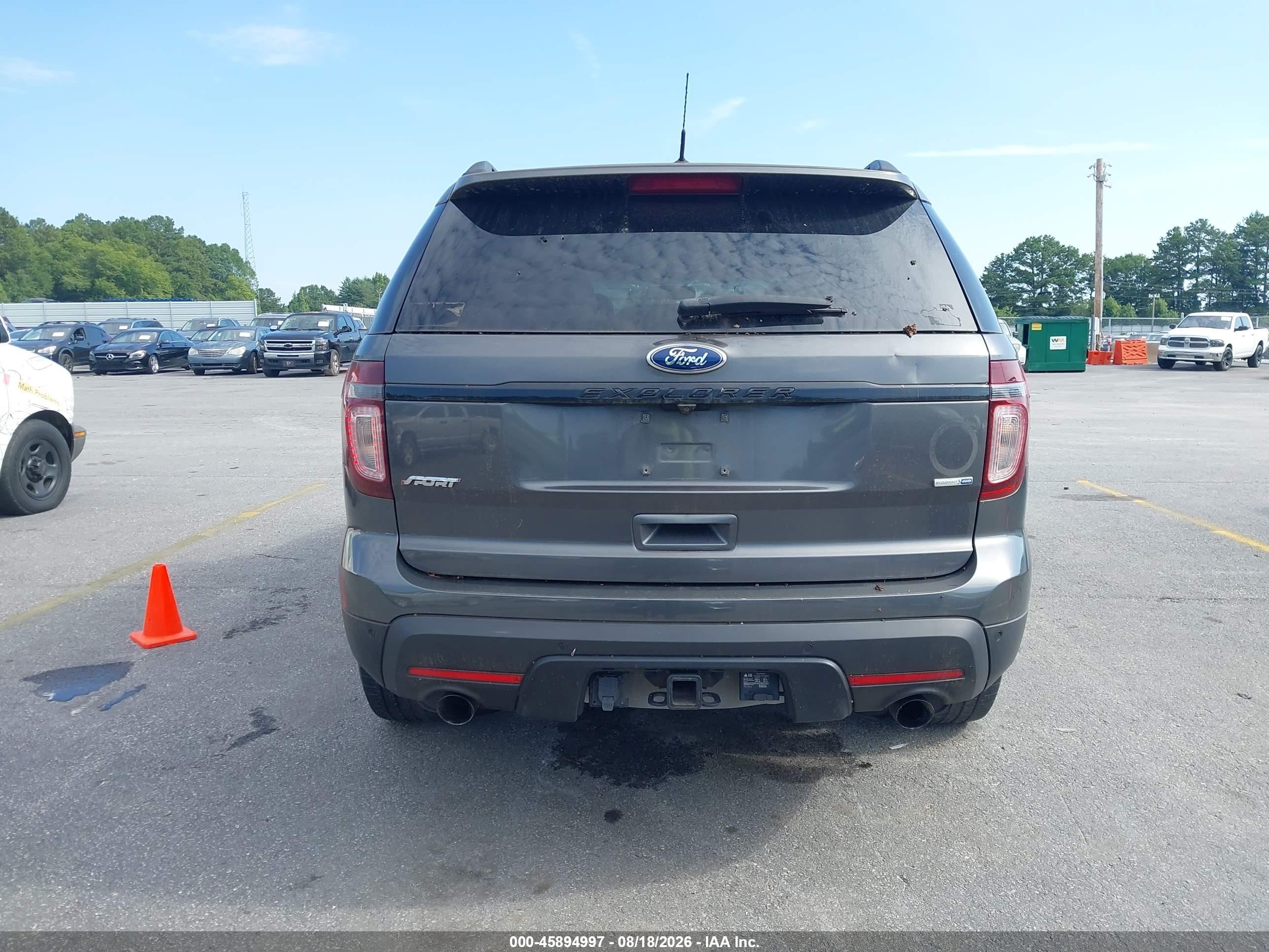 2015 Ford Explorer Sport Серый vin: 1FM5K8GT7FGA50226