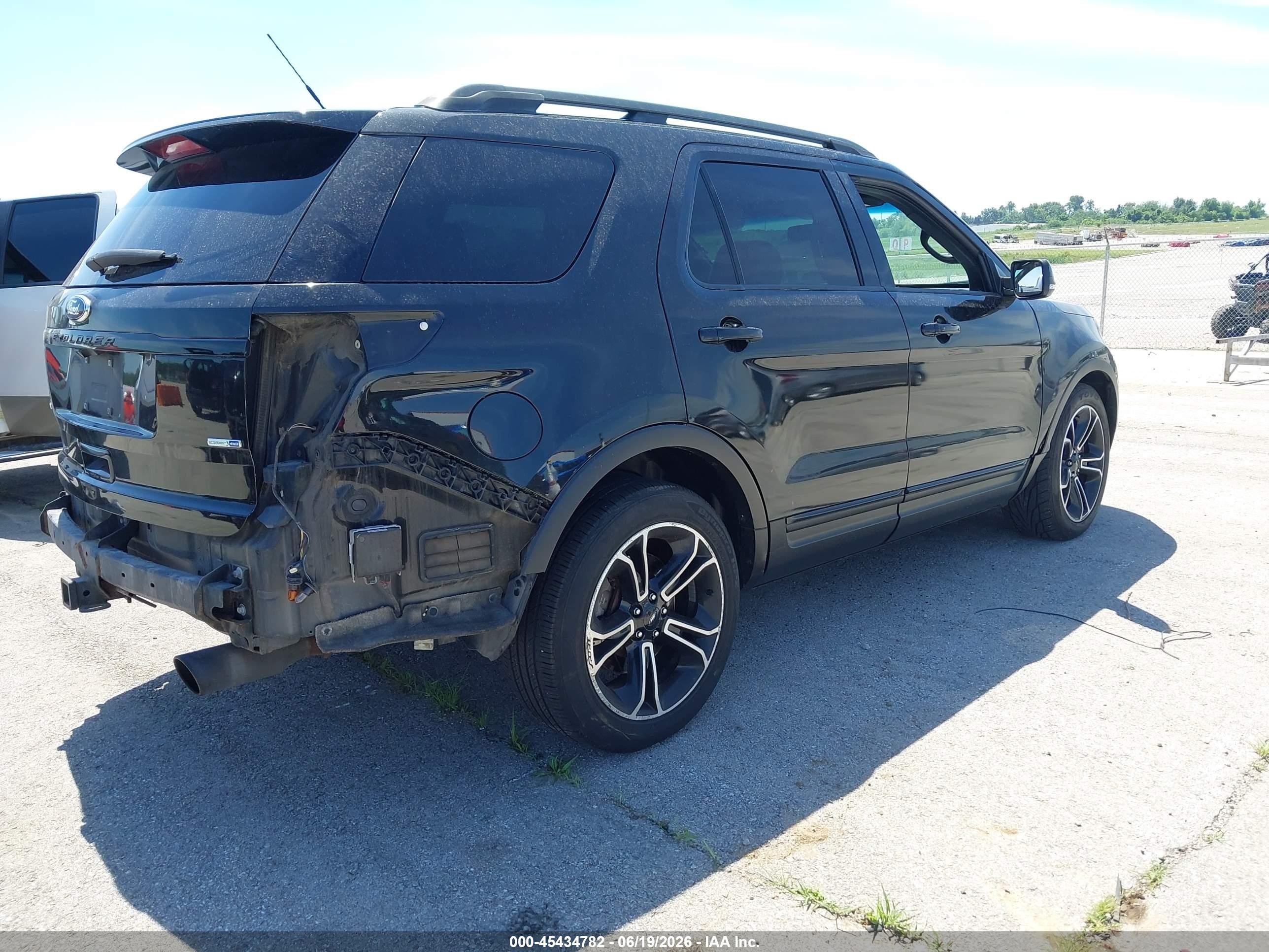 2015 Ford Explorer Sport Black vin: 1FM5K8GT7FGA75062