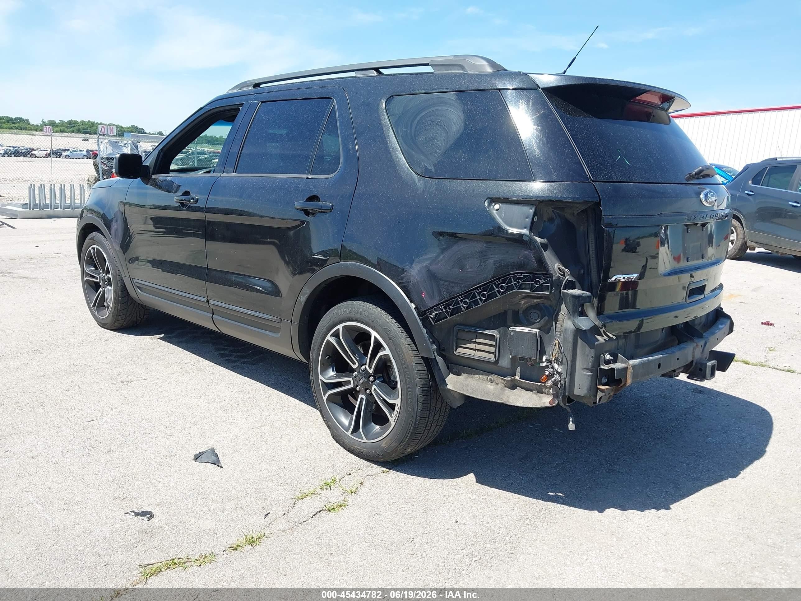 2015 Ford Explorer Sport Black vin: 1FM5K8GT7FGA75062