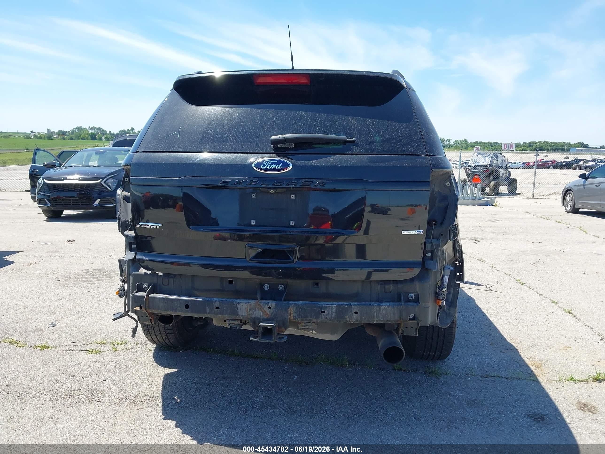 2015 Ford Explorer Sport Black vin: 1FM5K8GT7FGA75062