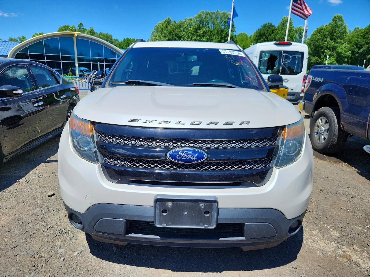 2015 Ford Explorer Sport White vin: 1FM5K8GT7FGA98096
