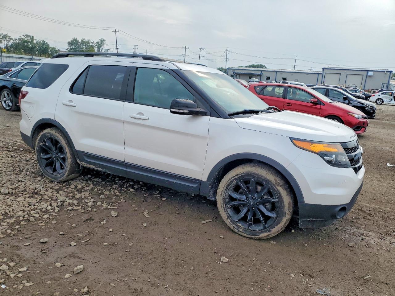 2015 Ford Explorer Sport White vin: 1FM5K8GT7FGC14994