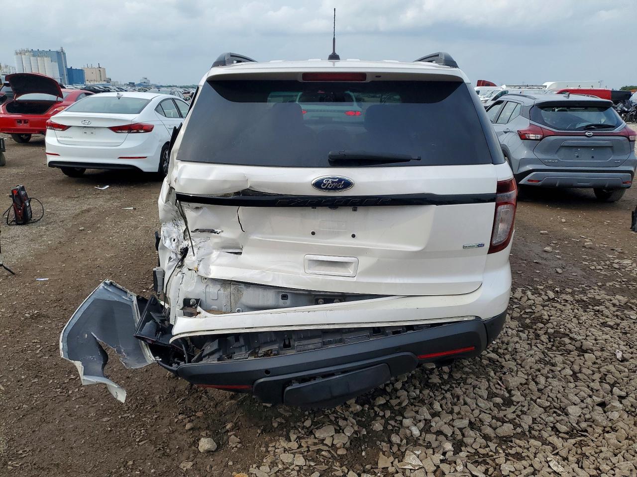 2015 Ford Explorer Sport White vin: 1FM5K8GT7FGC14994
