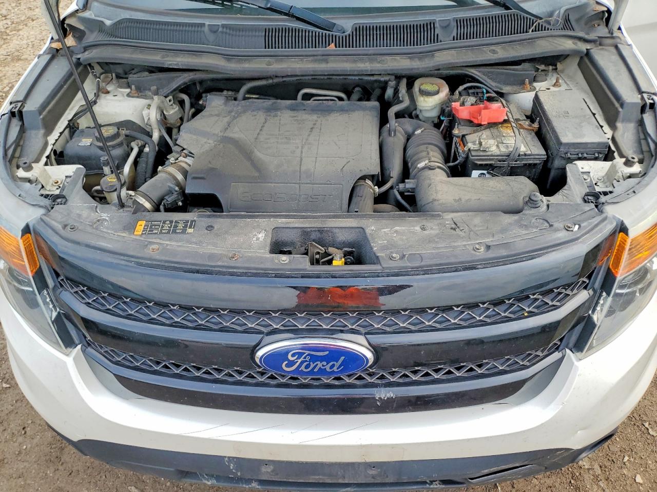 2015 Ford Explorer Sport White vin: 1FM5K8GT7FGC14994