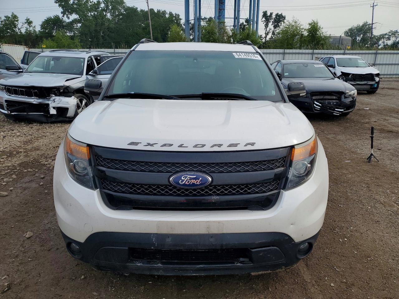 2015 Ford Explorer Sport White vin: 1FM5K8GT7FGC14994