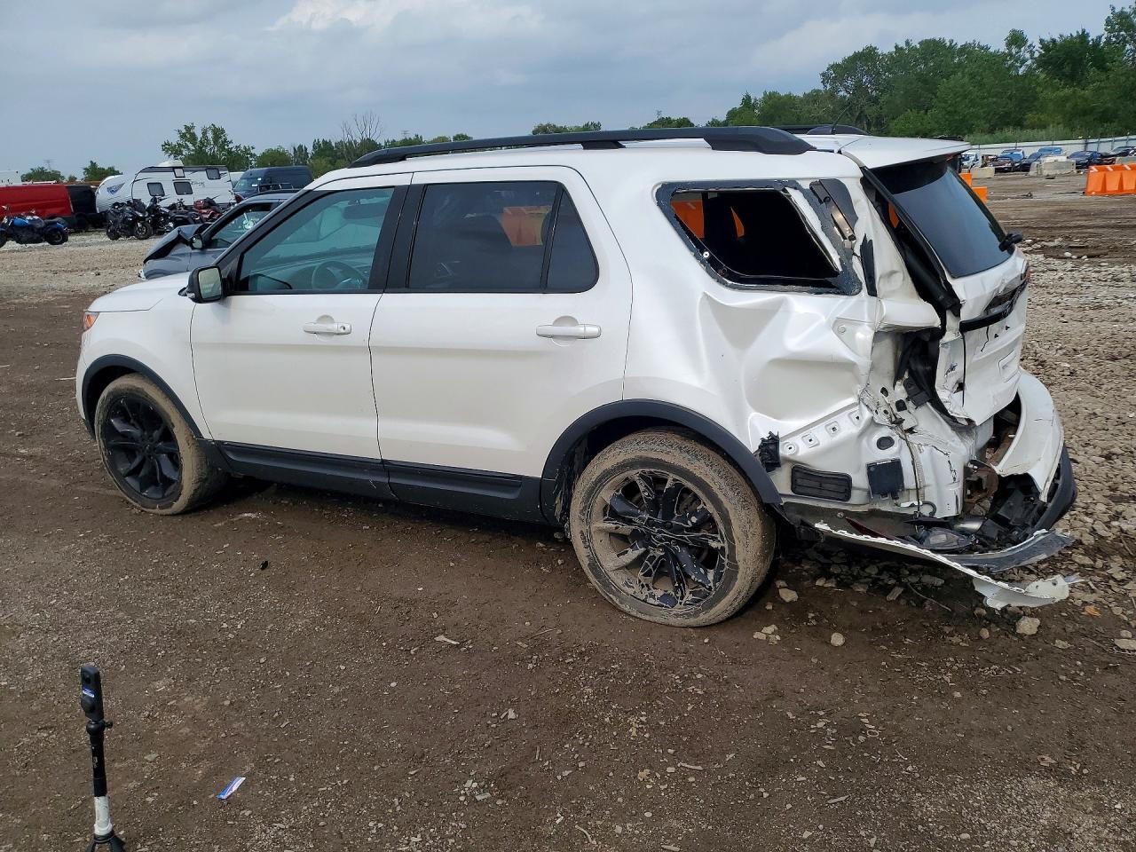 2015 Ford Explorer Sport White vin: 1FM5K8GT7FGC14994