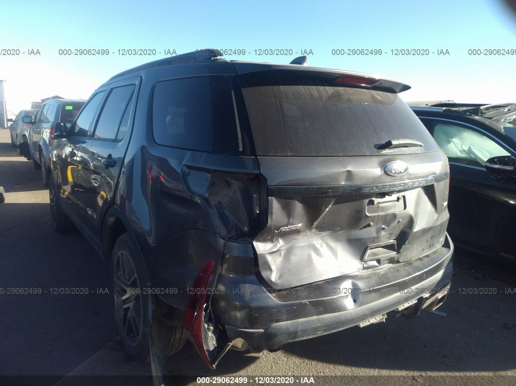 2016 Ford Explorer Sport Black vin: 1FM5K8GT7GGC84366